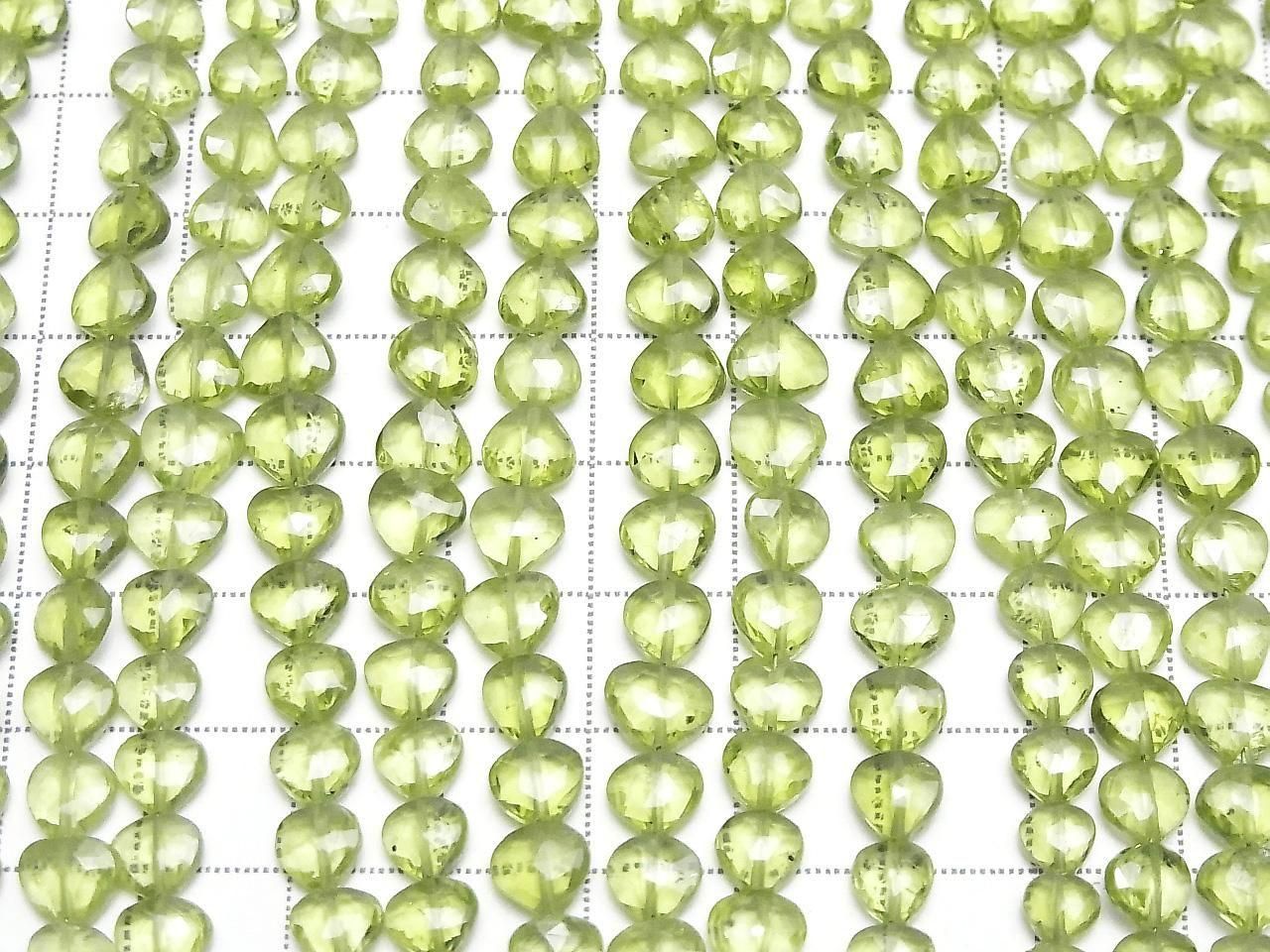 High Quality Peridot AAA- Vertical Hole Chestnut Shape half or 1strand beads (aprx.7inch/18cm)