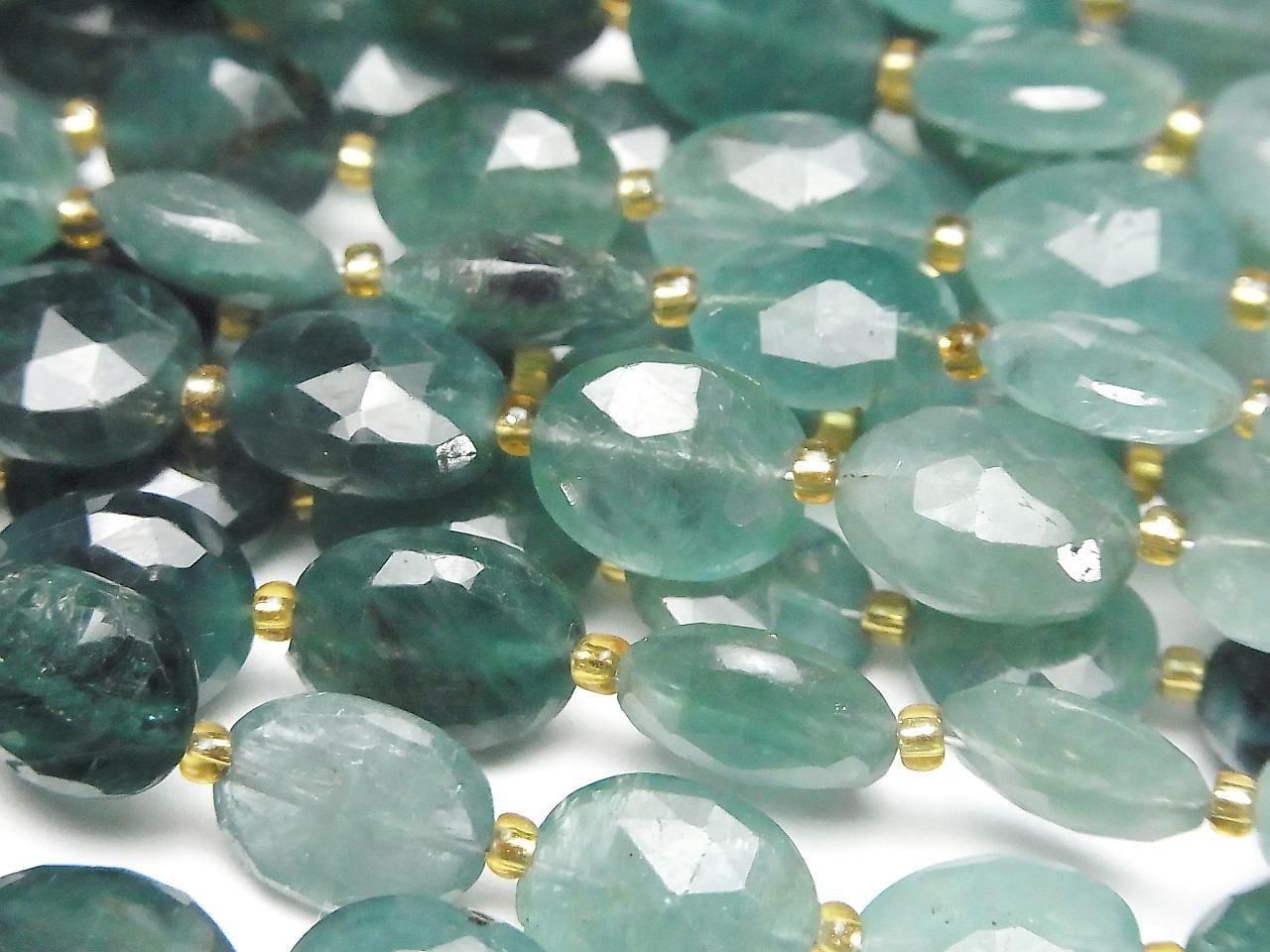 Grandidierite AAA- Faceted Oval half or 1strand beads (aprx.7inch/18cm)