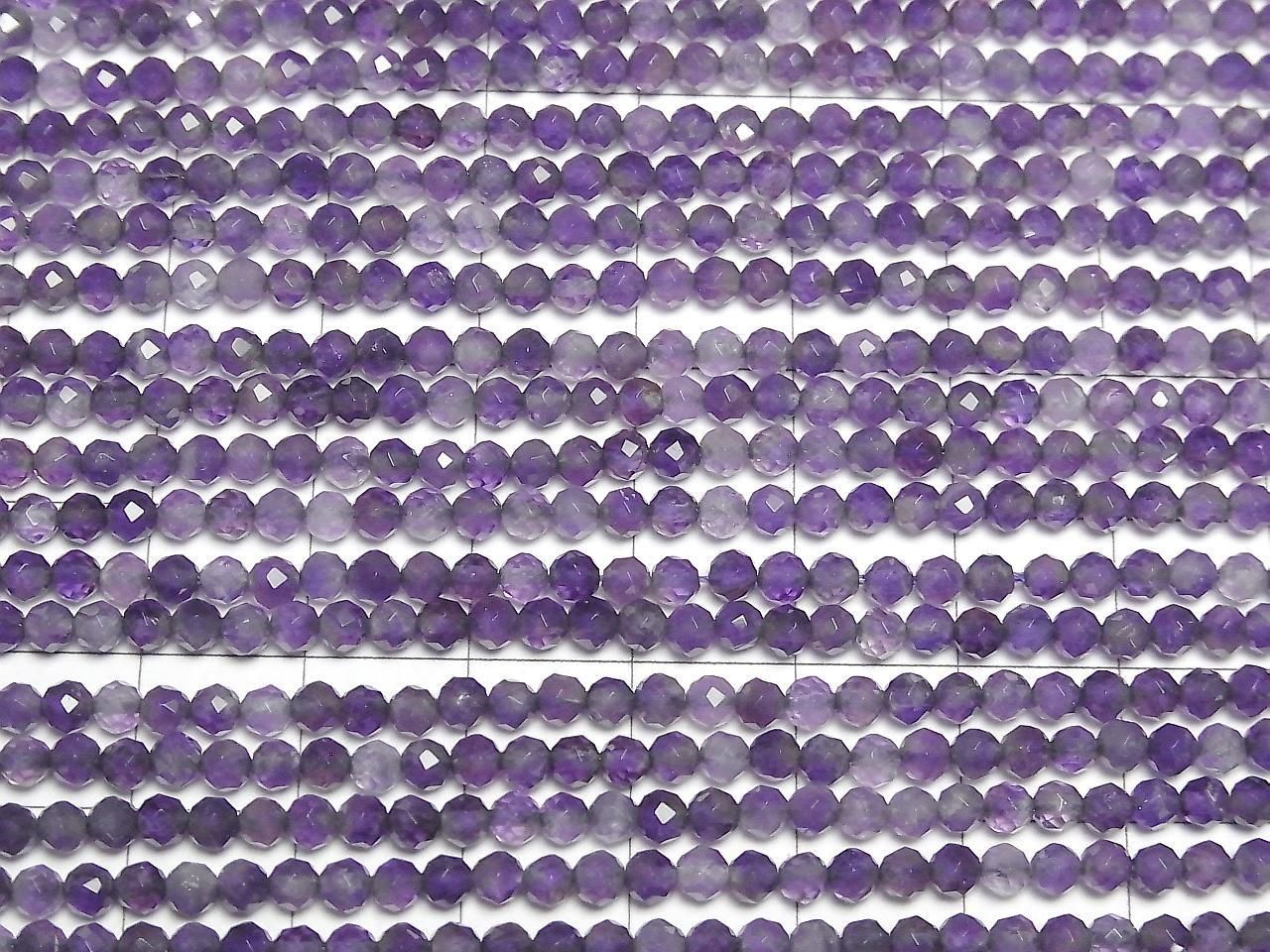 Amethyst AA+ Faceted Round 3mm 1strand beads (aprx.15inch/37cm)