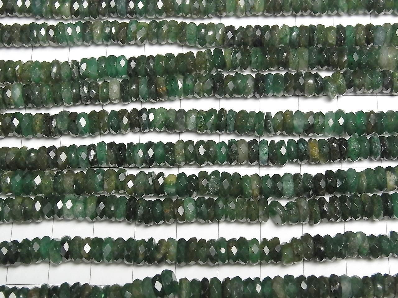 Green Mica AA+ Faceted Button Rondelle 6x6x2mm half or 1strand beads (approx. 15inch/36cm) High Quality!