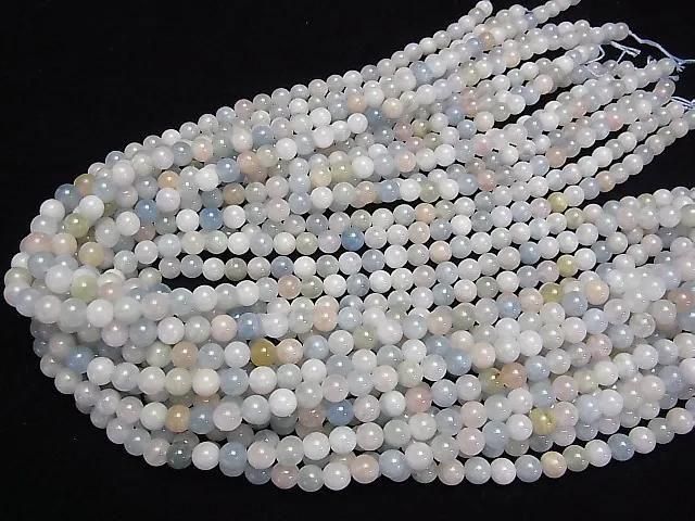 Beryl Mix (Multicolor Aquamarine) AA+ Round 6mm half or 1strand beads (approx. 15 inches/38 cm)