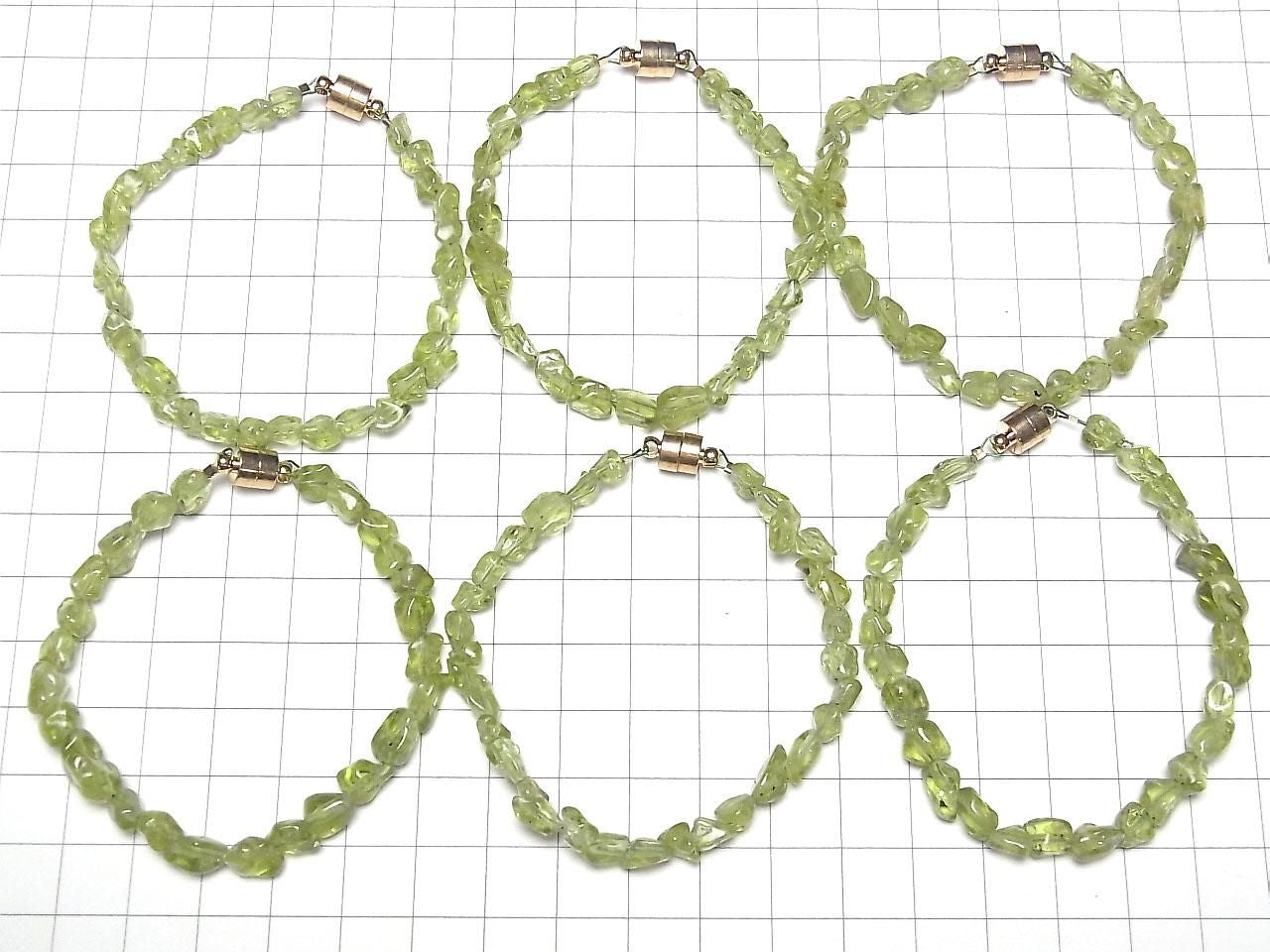 Peridot AA++ Small Nugget 1strand beads (Bracelet)