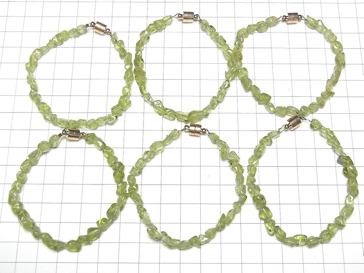 Peridot AA++ Small Nugget 1strand beads (Bracelet)