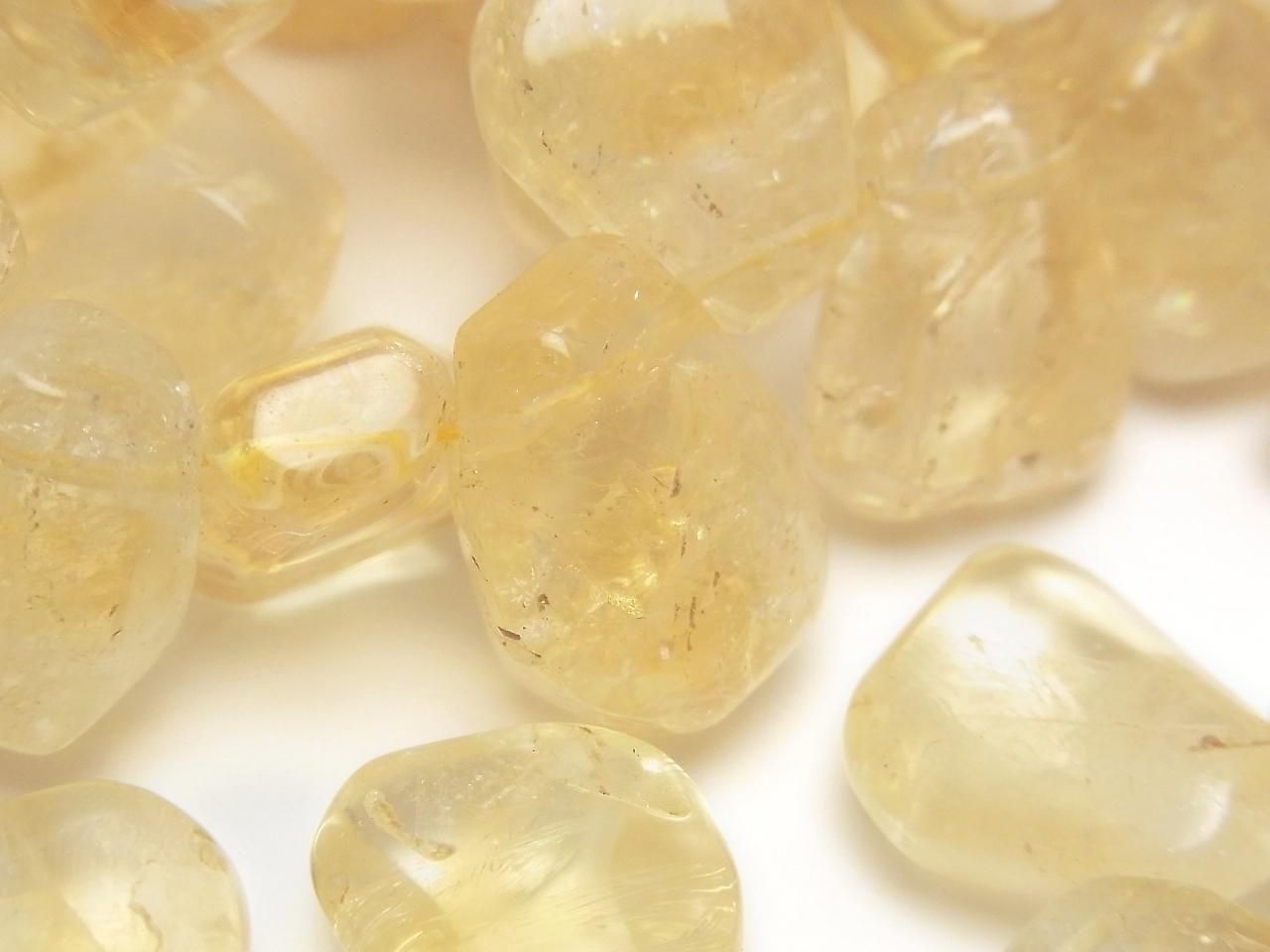 Citrine AA Faceted Nugget Top Side Drilled Hole 1/4-1strand beads (aprx.13inch/33cm)