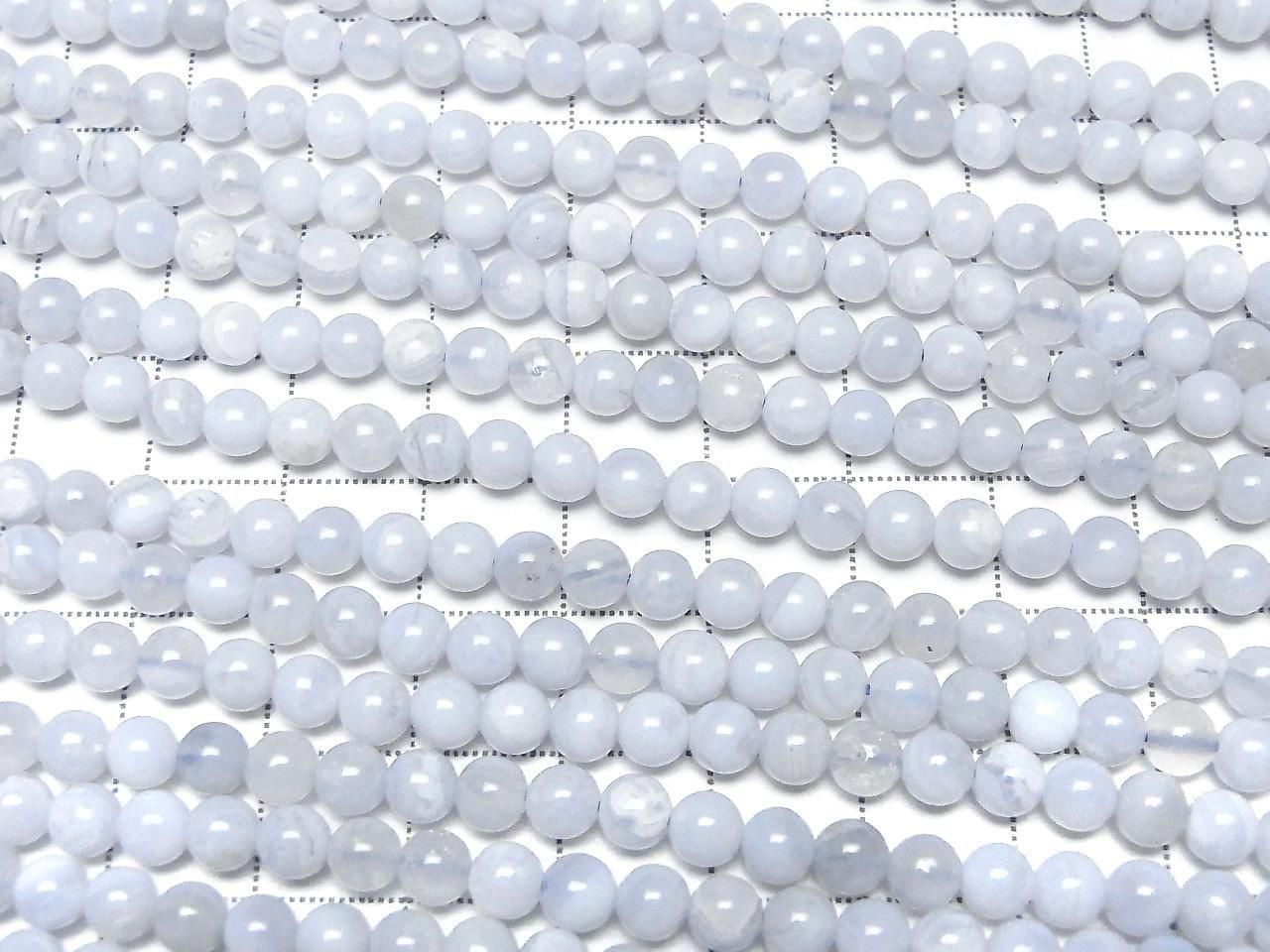 Blue Lace Agate AA++ Round 5mm 1strand beads (aprx.15inch/36cm)