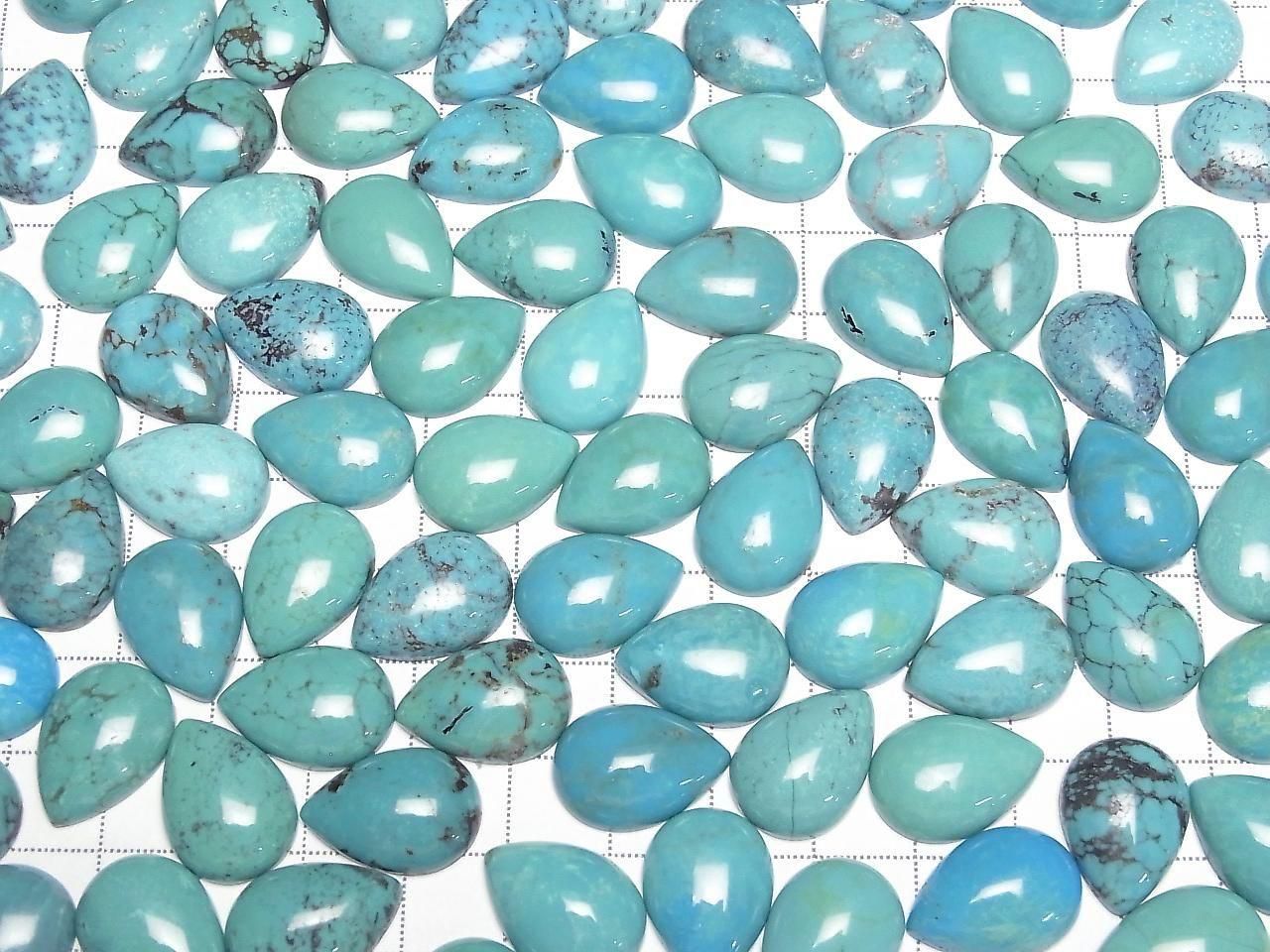 Turquoise AA++ Pear shape Cabochon 18x13mm 1pc