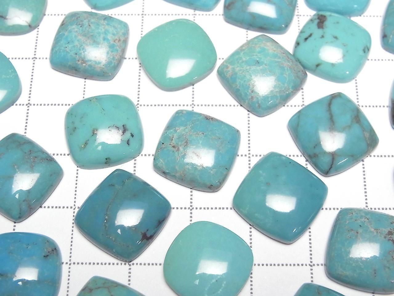 Turquoise AA++ Square Cabochon 14x14mm 1pc