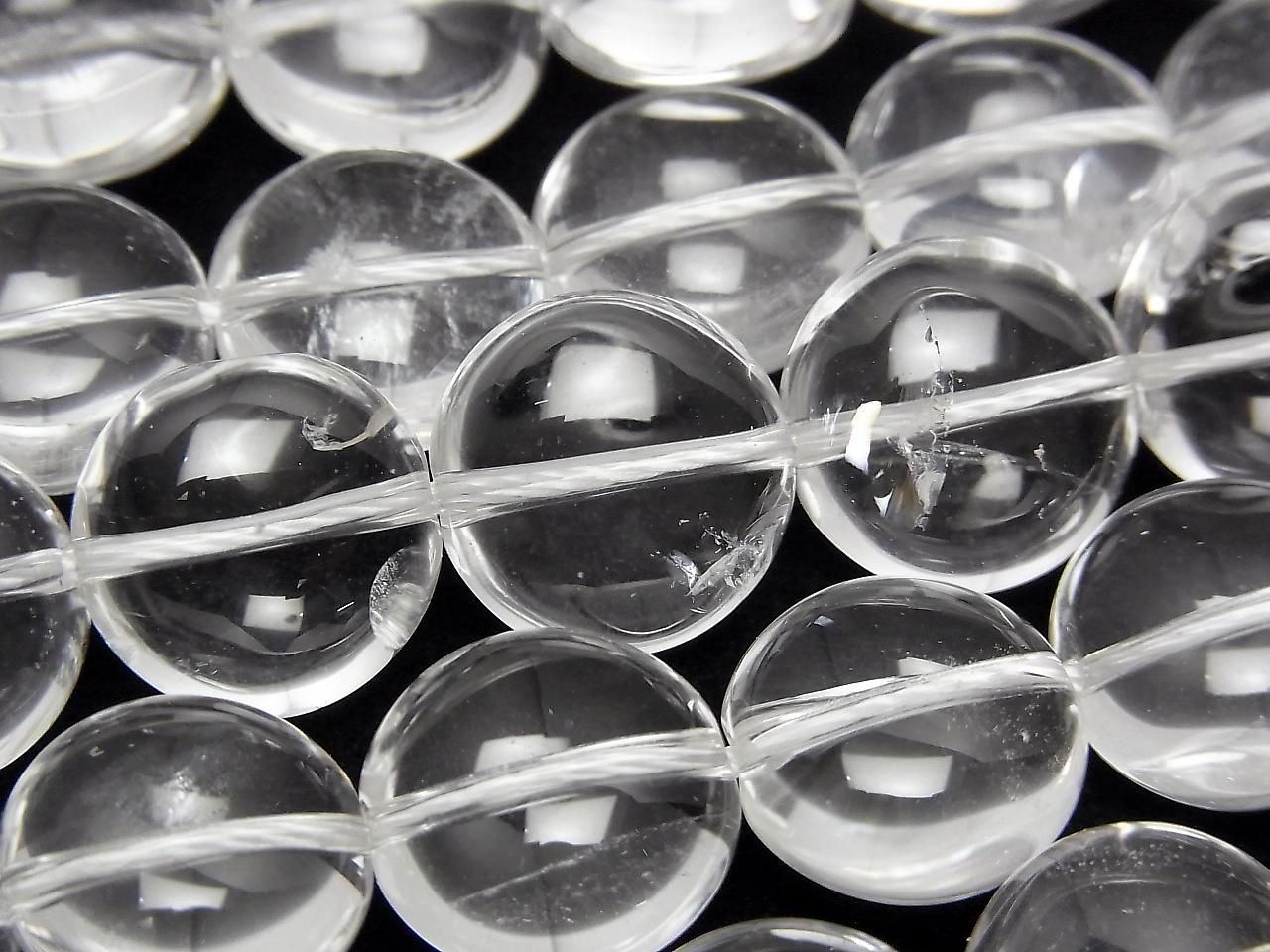 Crystal AA++ Coin 12x12x7mm half or 1strand beads (approx. 15inch/38cm)