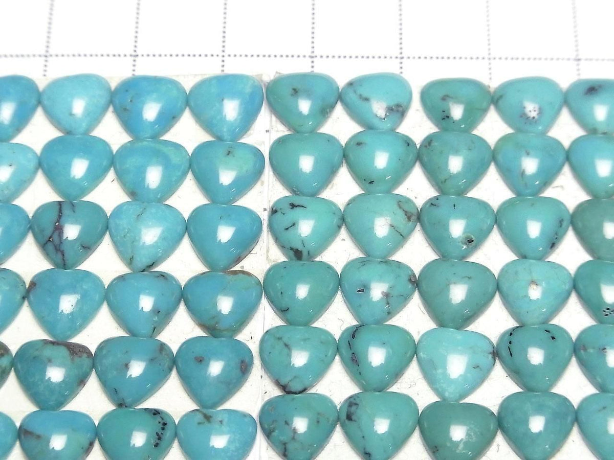 Turquoise AA++ Heart Cabochon 8x8mm 3pcs