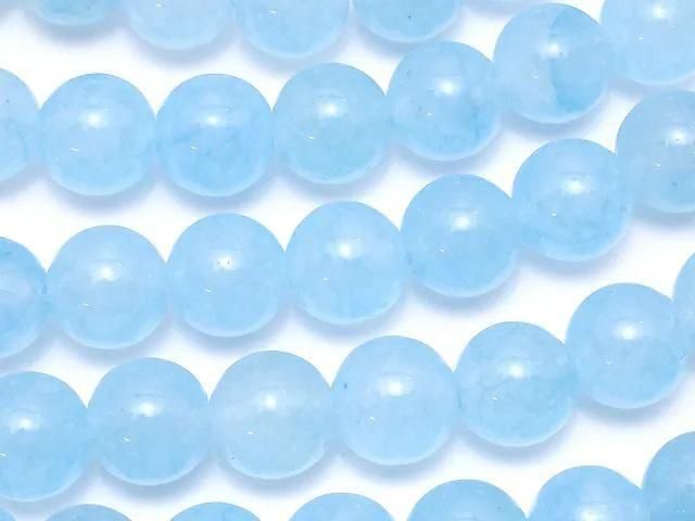 Blue Jade Round 8mm 1strand beads (approx. 15 inches/36 cm)
