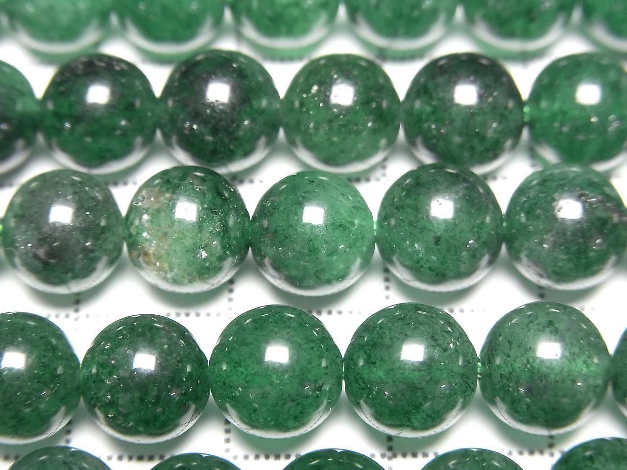 Indian Green Aventurine AAA Round 8mm 1strand beads (approx. 15 inches/37 cm)