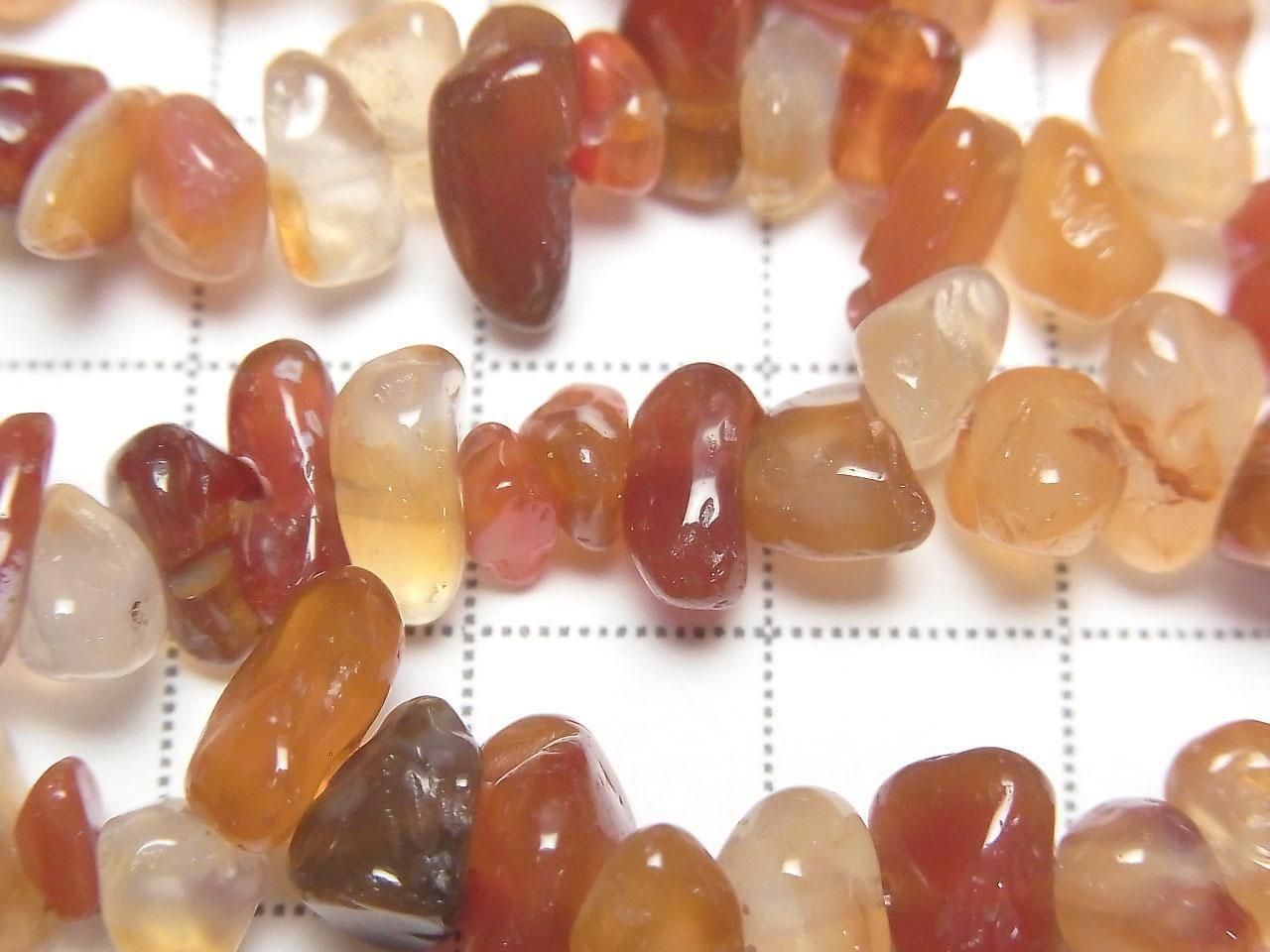 Mixed Carnelian Chips (Small Nugget) 1strand beads (approx. 30 inches/76 cm)