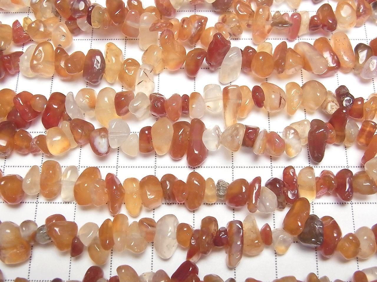 Mixed Carnelian Chips (Small Nugget) 1strand beads (approx. 30 inches/76 cm)