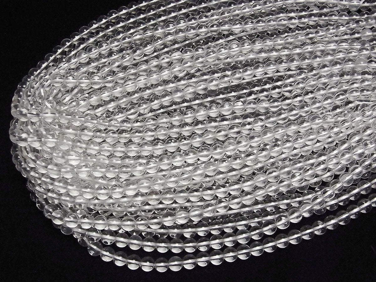 Crystal Quartz AAA- Round 6mm 1strand beads (aprx.15inch/37cm)