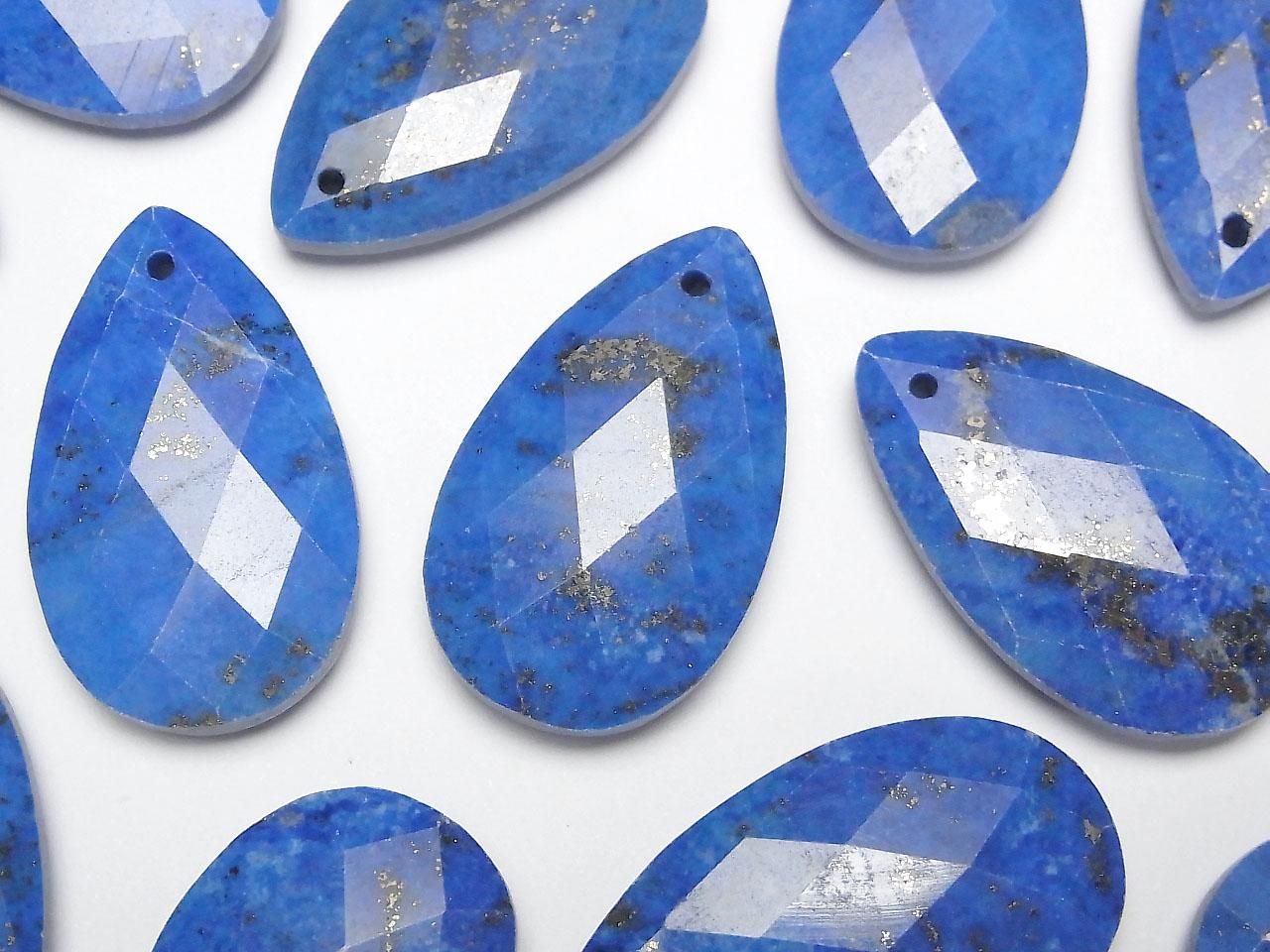 Lapislazuli AA++ Faceted Pear Shape 30x18mm 1pc