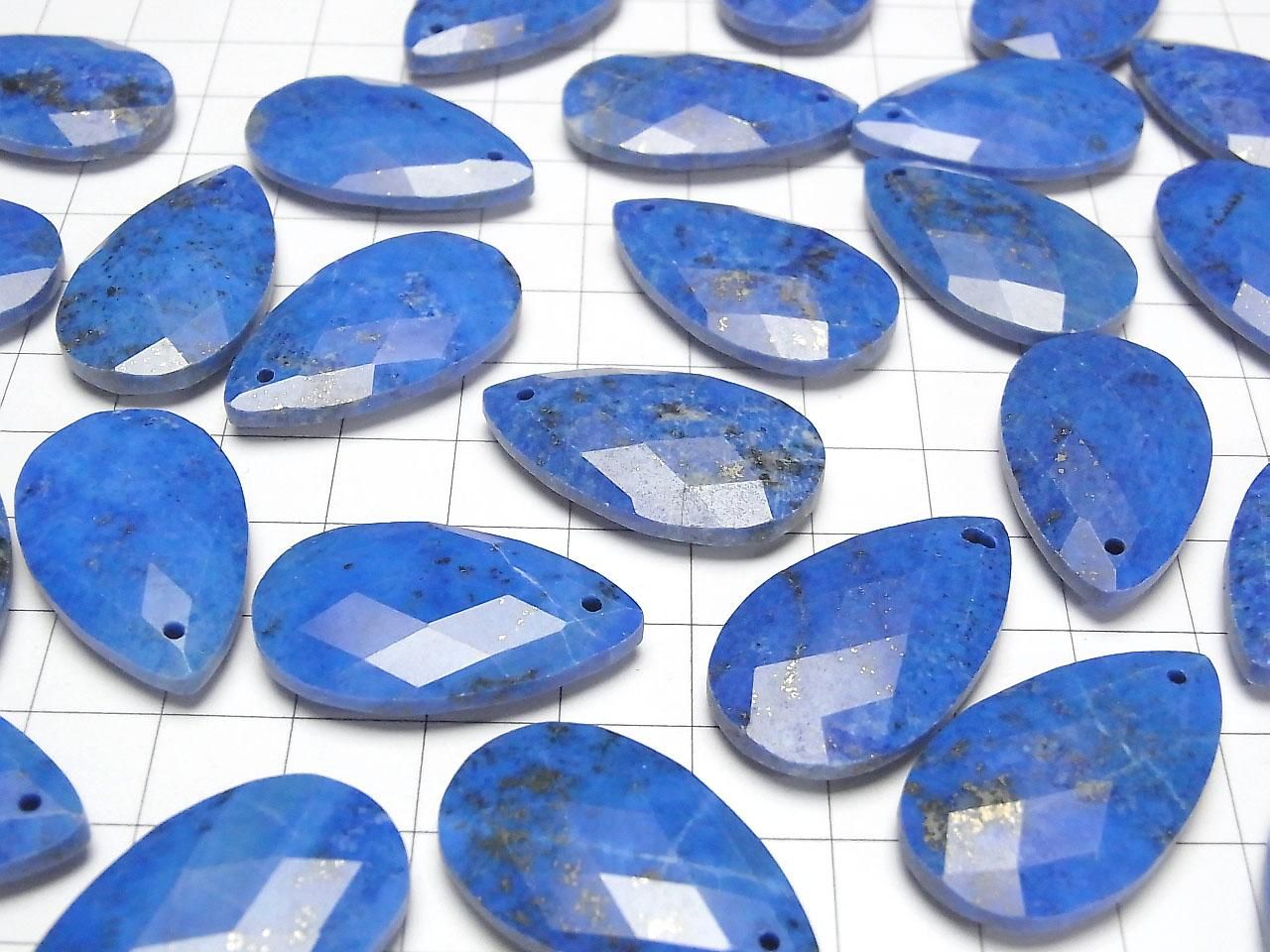 Lapislazuli AA++ Faceted Pear Shape 30x18mm 1pc