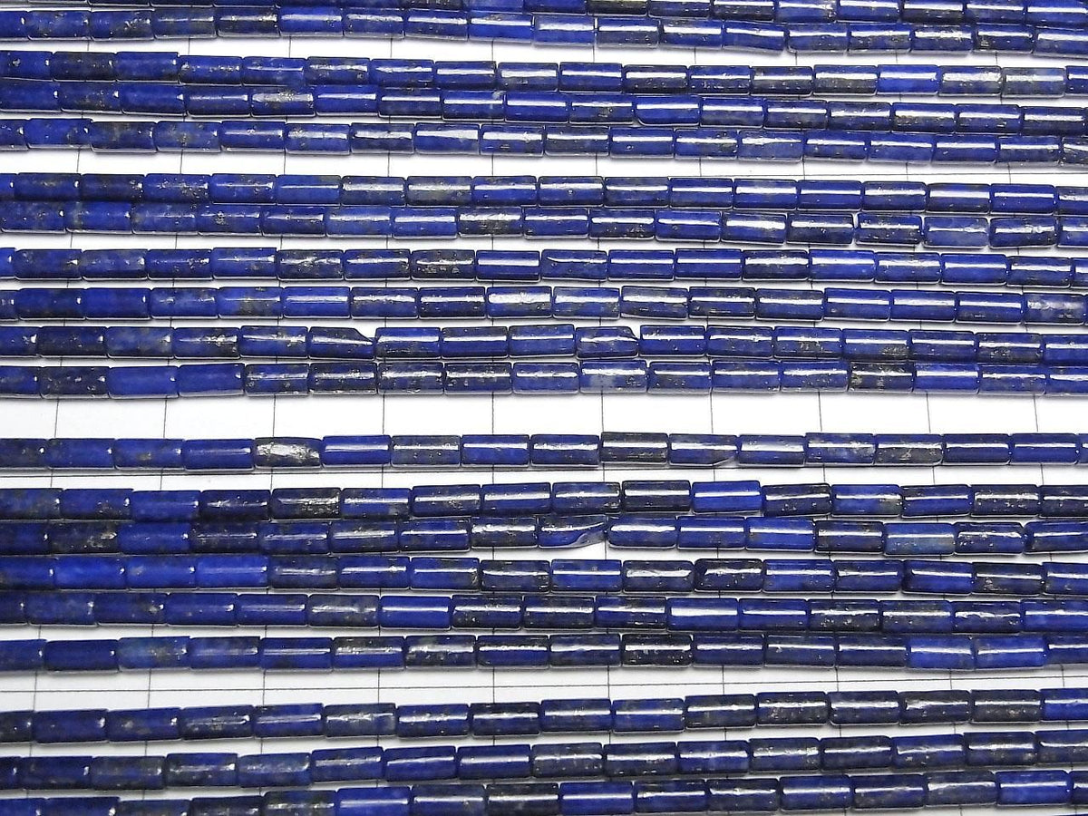 Lapislazuli AAA- Tube 6x3x3mm 1strand beads (aprx.15inch/37cm)