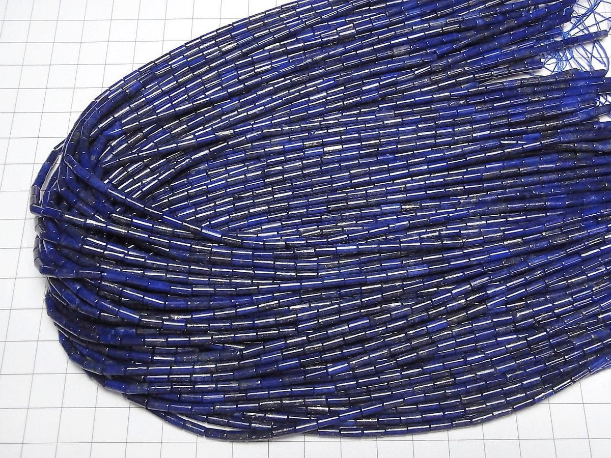 Lapislazuli AAA- Tube 6x3x3mm 1strand beads (aprx.15inch/37cm)