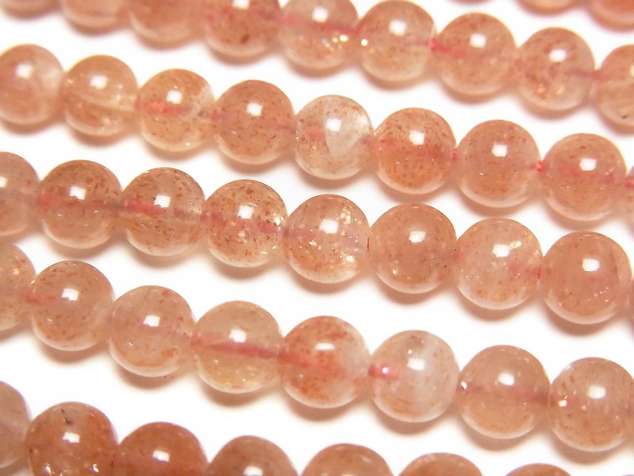 Sunstone AA+ Round 5.5mm 1strand beads (aprx.15inch/38cm)