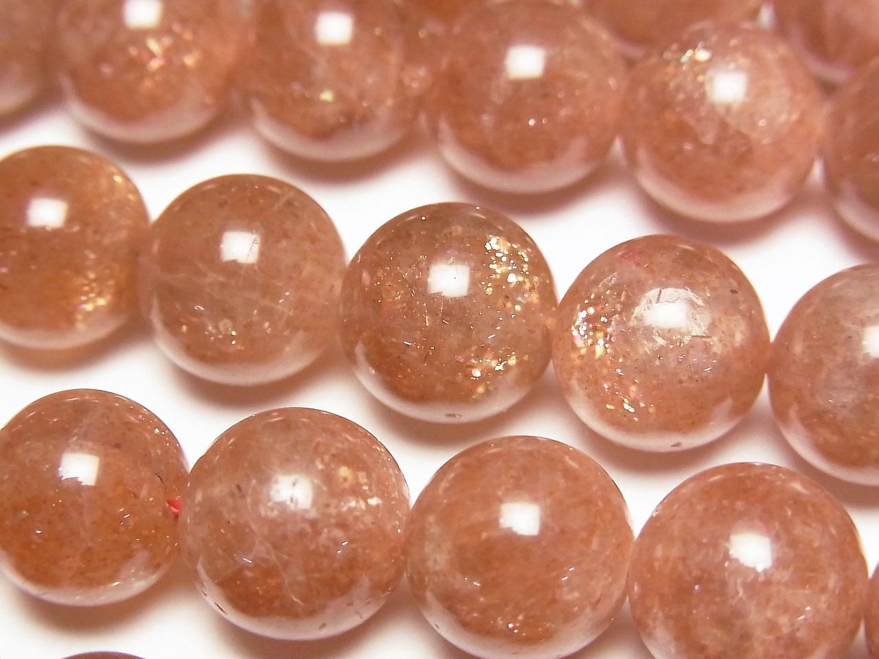 Sunstone AA++ Round 11mm 1/4 or 1strand beads (aprx.15inch/38cm)