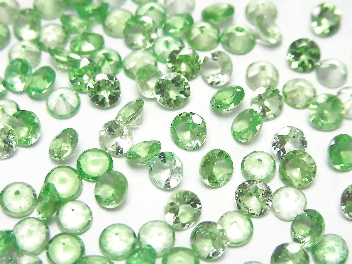 High Quality Tsavorite Garnet AAA Loose stone Round Faceted 4x4mm 1pc