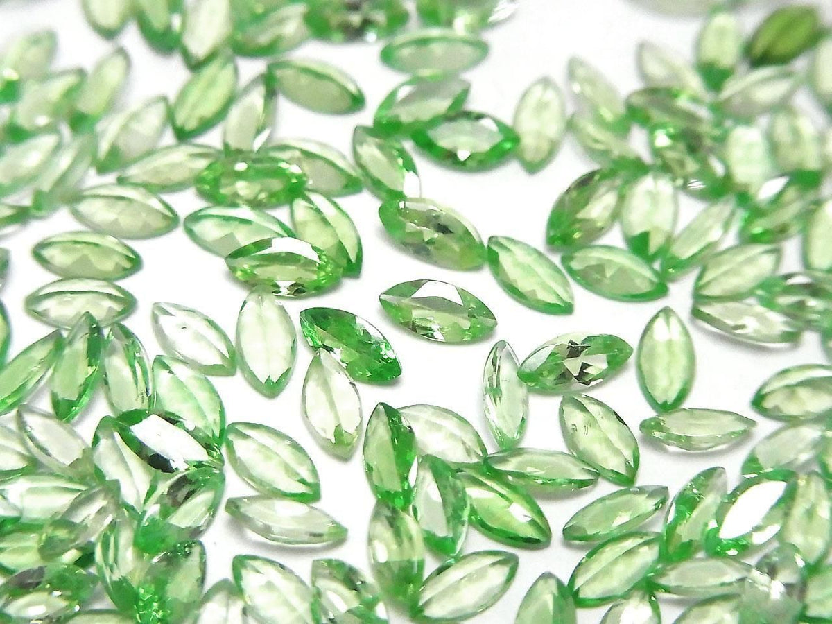 High Quality Tsavorite Garnet AAA Loose stone Marquise Faceted 6x3mm 2pcs