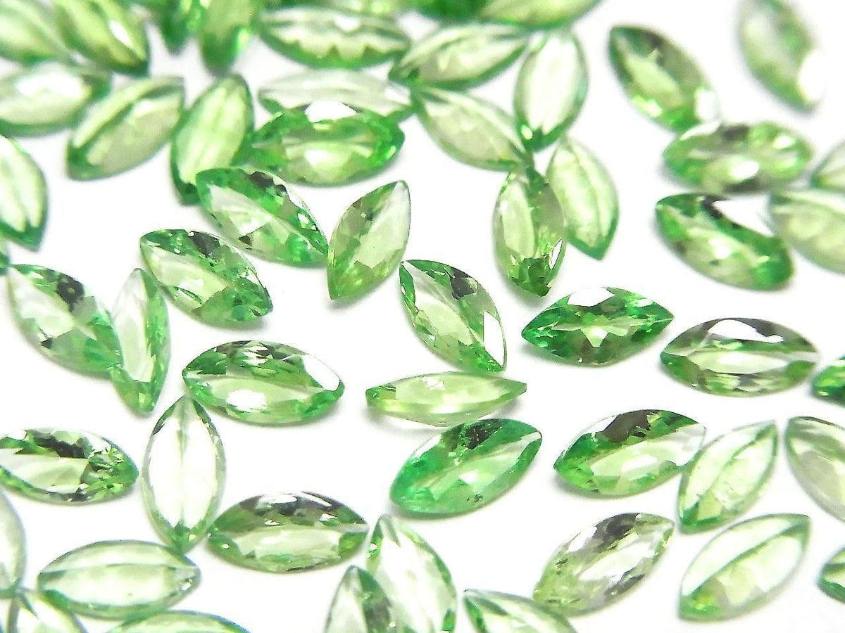 High Quality Tsavorite Garnet AAA Loose stone Marquise Faceted 5x2mm 2pcs