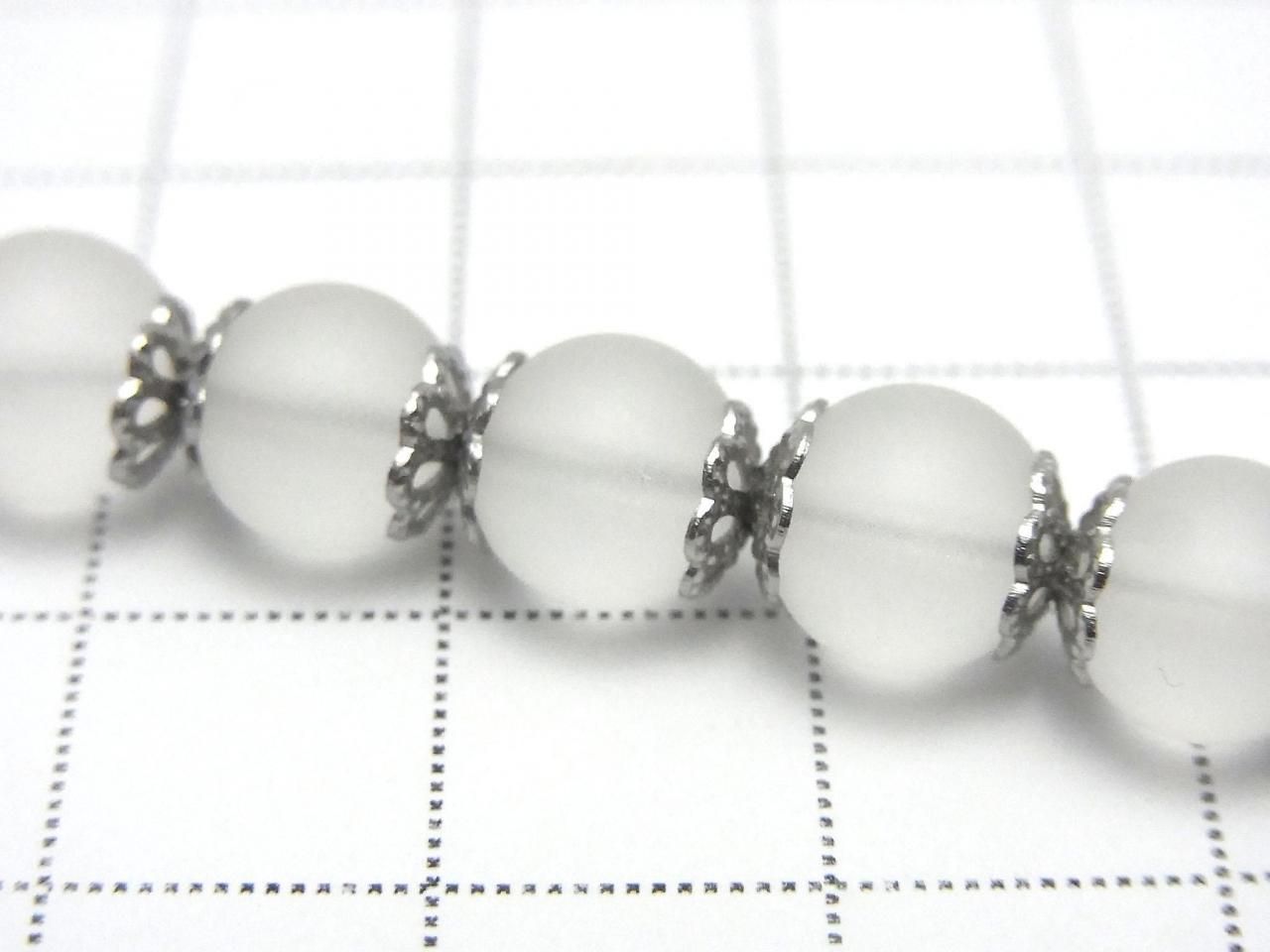 Metal Bead Caps 6x6x1.3mm Silver 10pcs