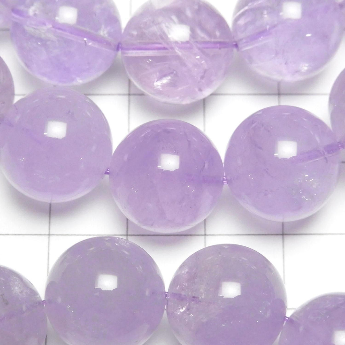Lavender Amethyst AAA Round 14mm 1strand beads (Bracelet)