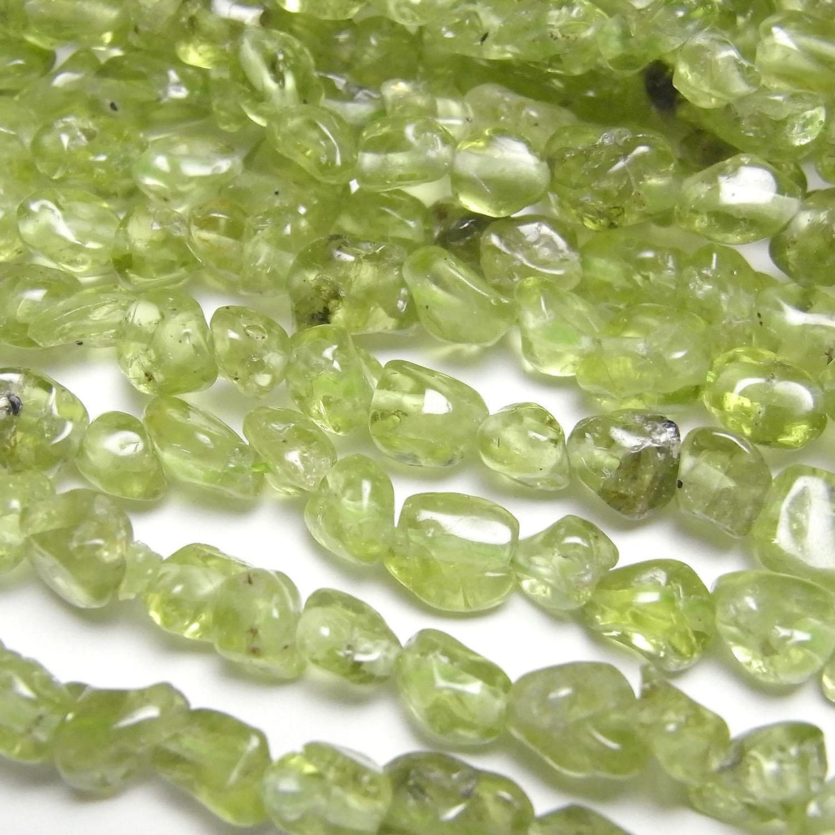 Peridot AA Small Nugget 1strand beads (aprx.15inch/37cm)