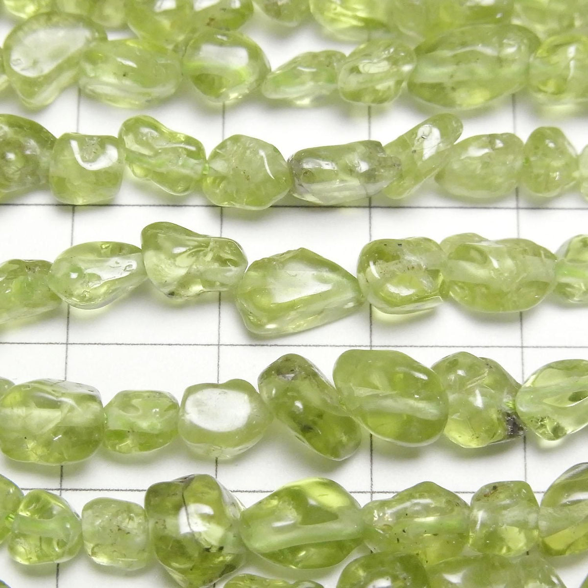 Peridot AA Small Nugget 1strand beads (aprx.15inch/37cm)