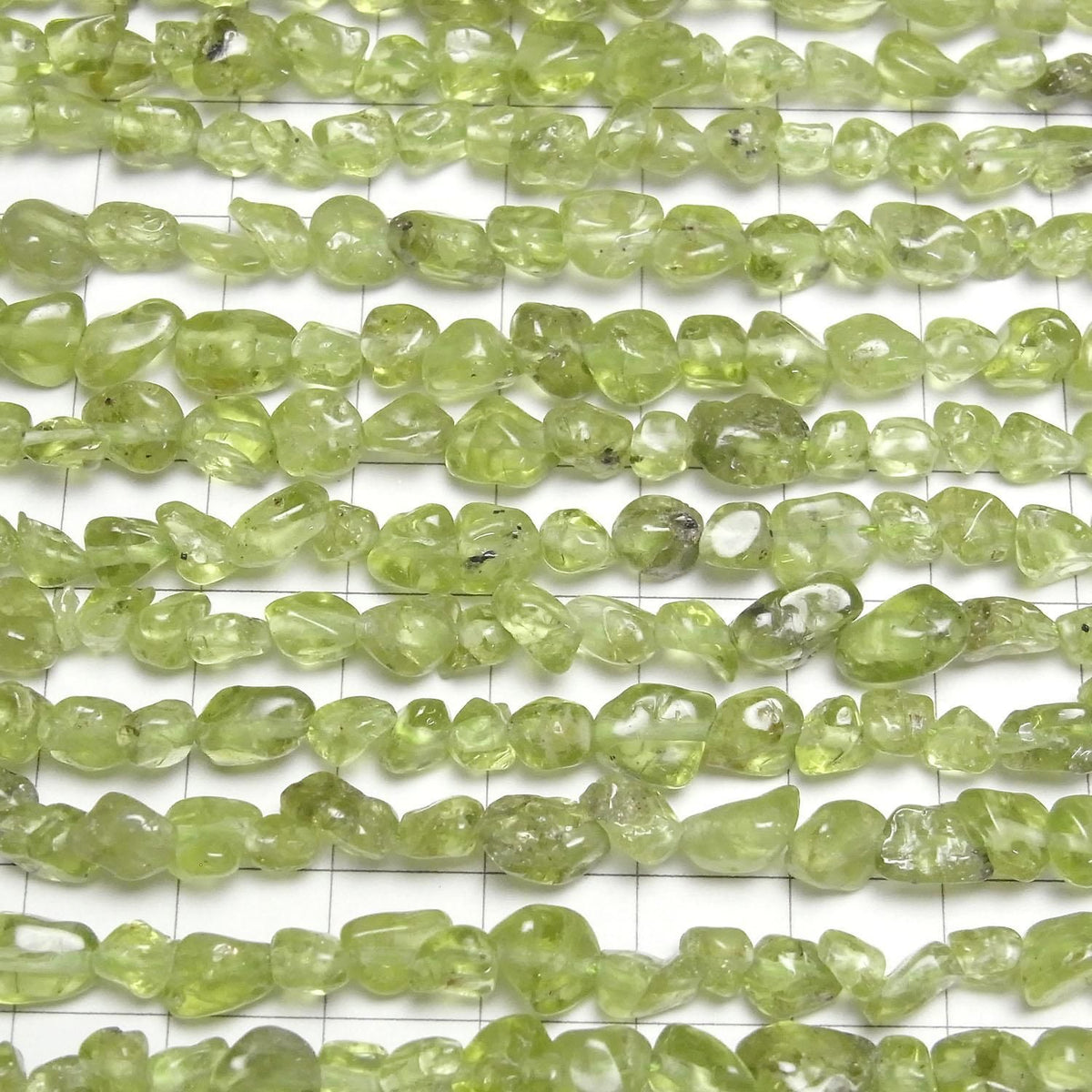 Peridot AA Small Nugget 1strand beads (aprx.15inch/37cm)