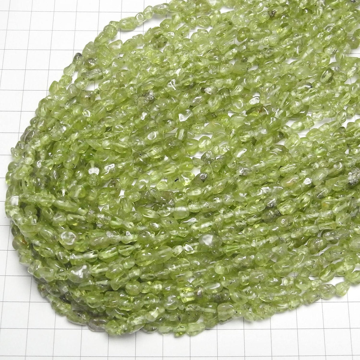 Peridot AA Small Nugget 1strand beads (aprx.15inch/37cm)
