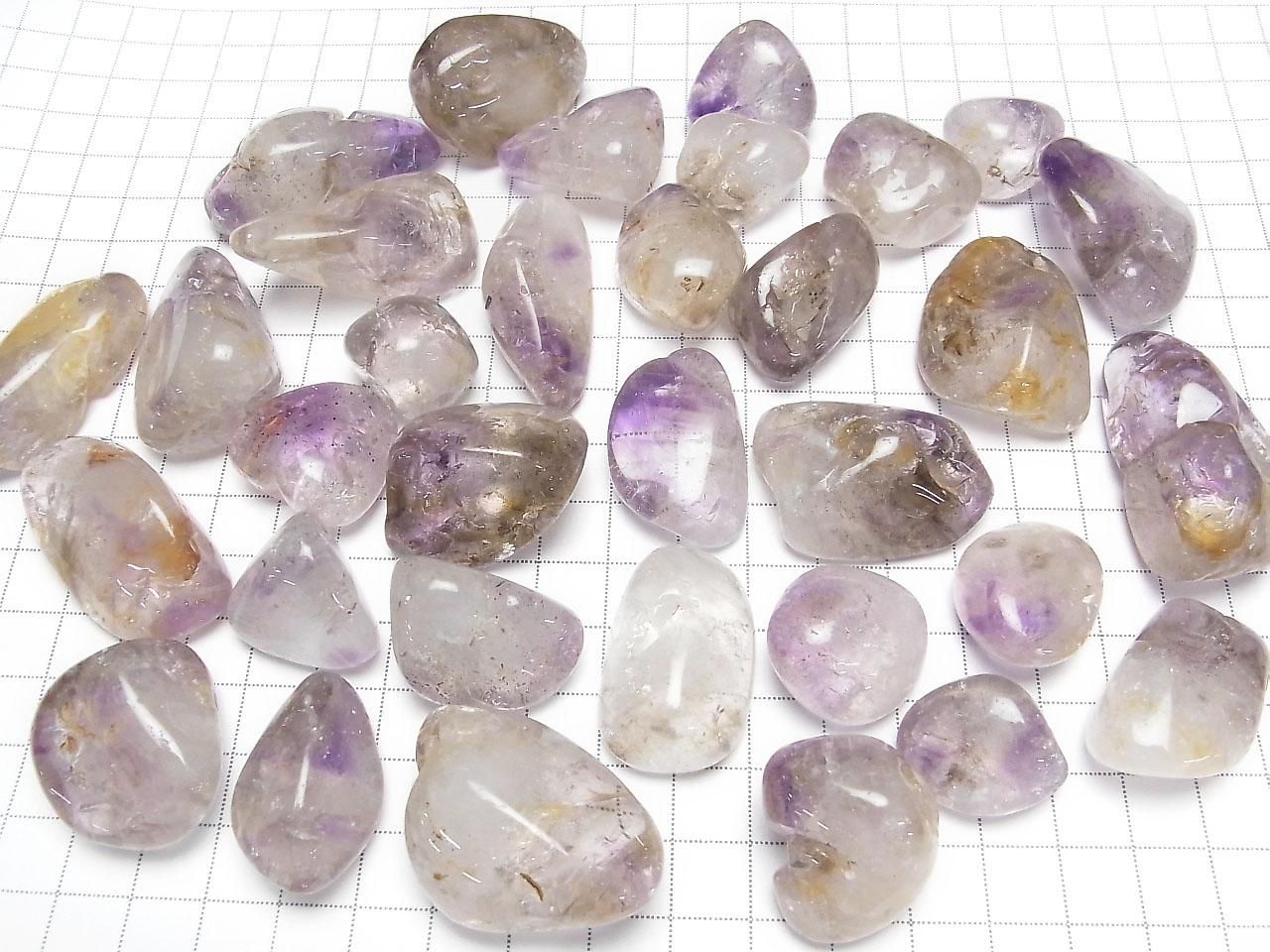Cacoxenite in Amethyst Undrilled Nuggets 100 grams