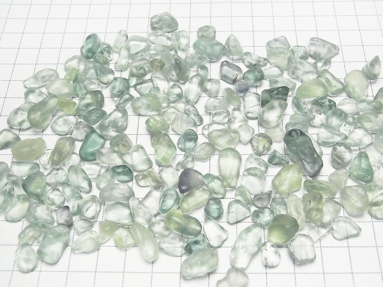 Green Fluorite AAA- Undrilled Chips 100 grams