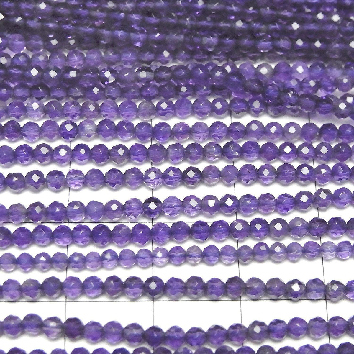 Amethyst AAA- Faceted Round 2.5mm 1strand beads (aprx.15inch/38cm)High Quality!