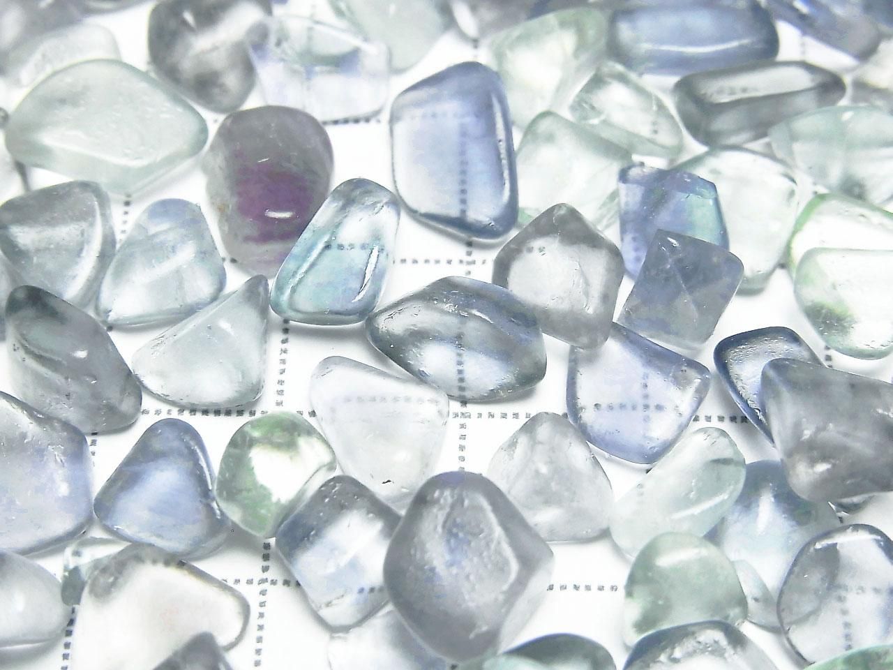 Blue-Green Fluorite AAA- Undrilled Chips 100 grams