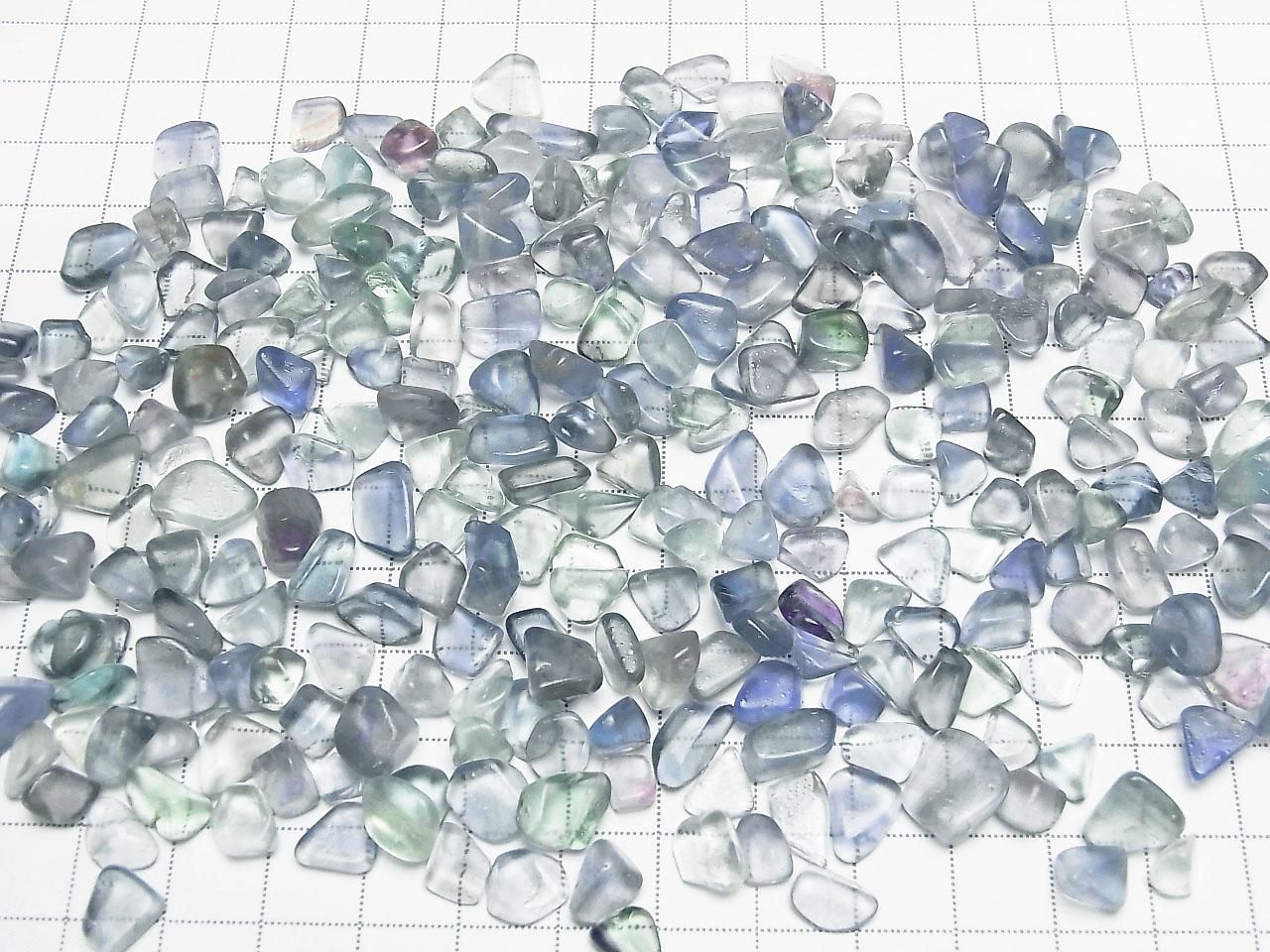 Blue-Green Fluorite AAA- Undrilled Chips 100 grams
