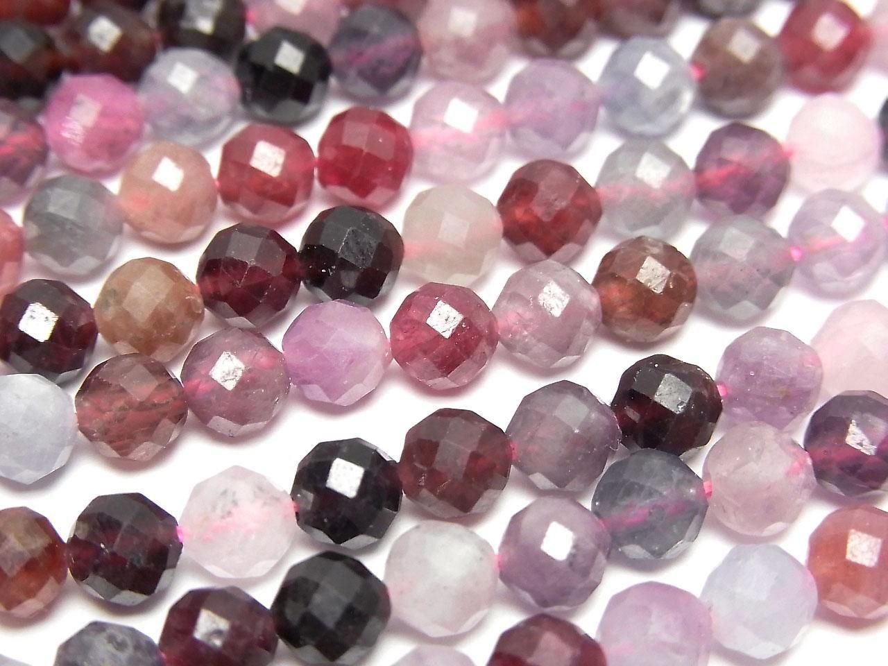 Multi color Spinel AA+ Faceted Round 5mm half or 1strand beads (aprx.15inch/36cm)High Quality!