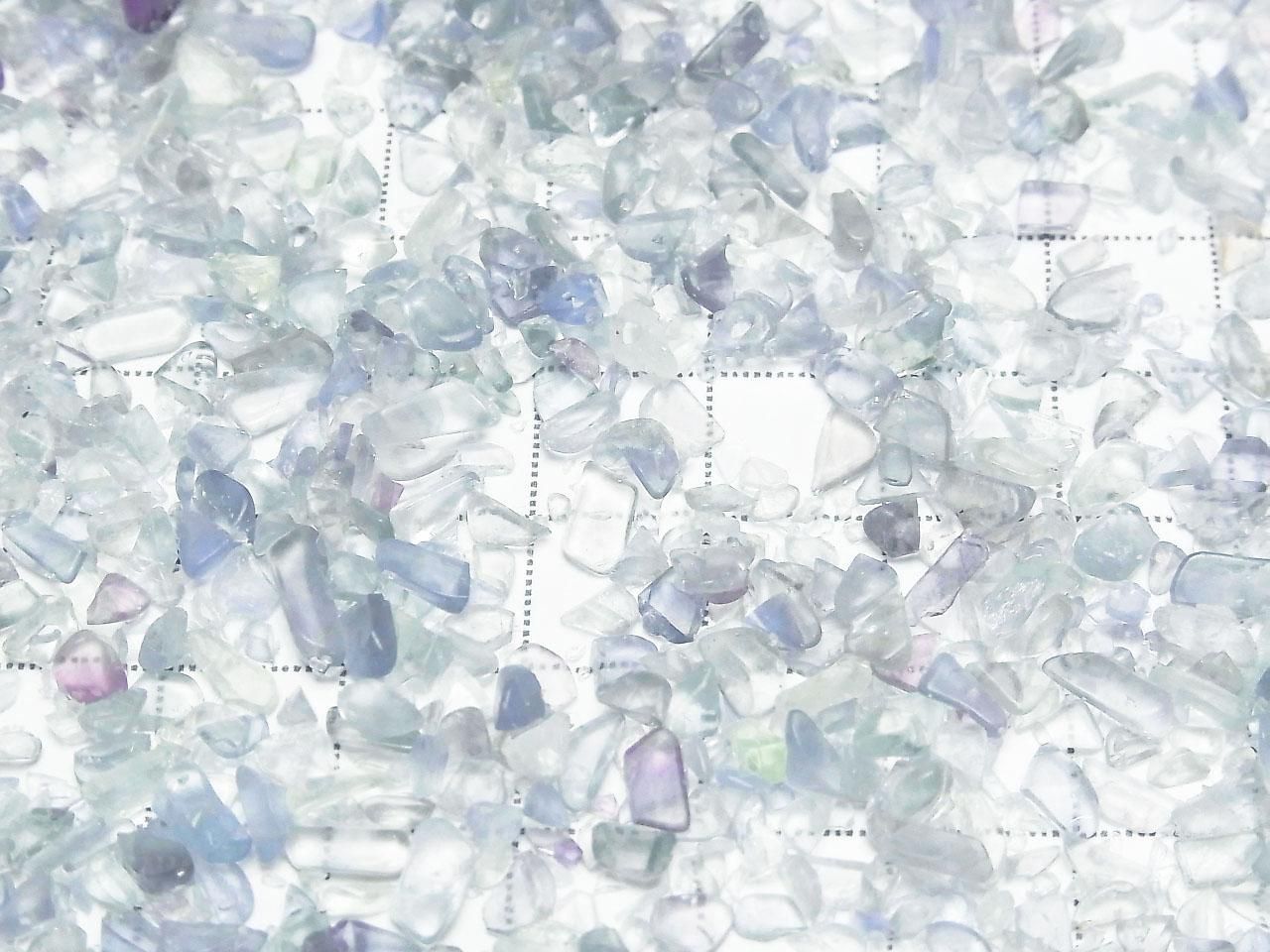 Blue-Green Fluorite AAA- Undrilled Chips 100 grams
