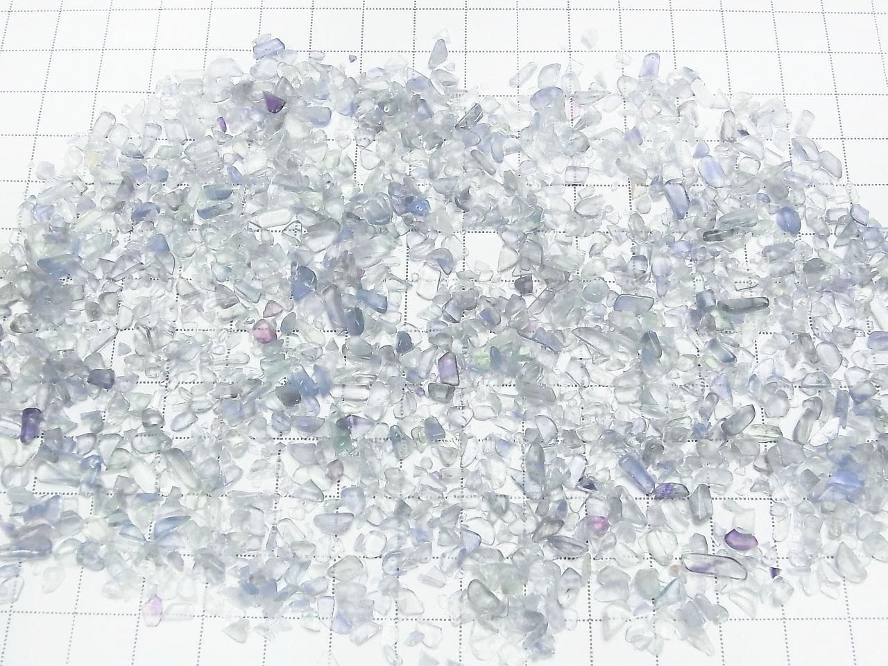 Blue-Green Fluorite AAA- Undrilled Chips 100 grams