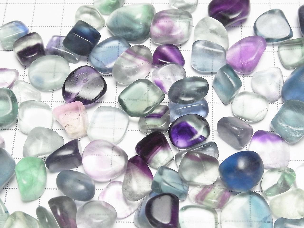 Multi Fluorite AAA- Undrilled Small Nuggets 100 grams