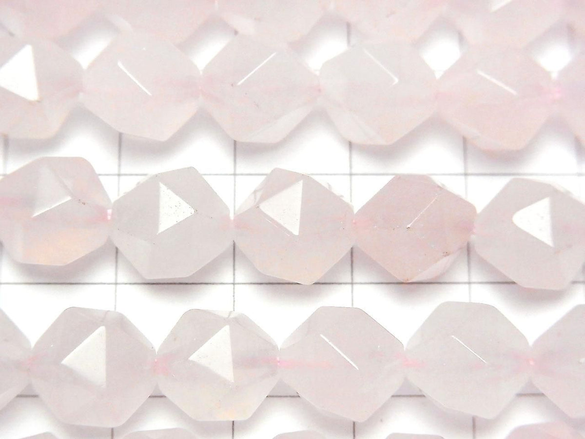 Madagascar Rose Quartz AA 20 Faceted Round 10mm 1strand beads (approx. 15 inches/36 cm)