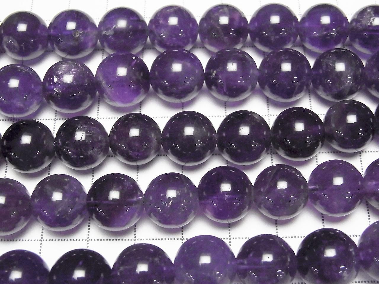 Amethyst AA+ Round 12mm half or 1strand beads (aprx.15inch/36cm)