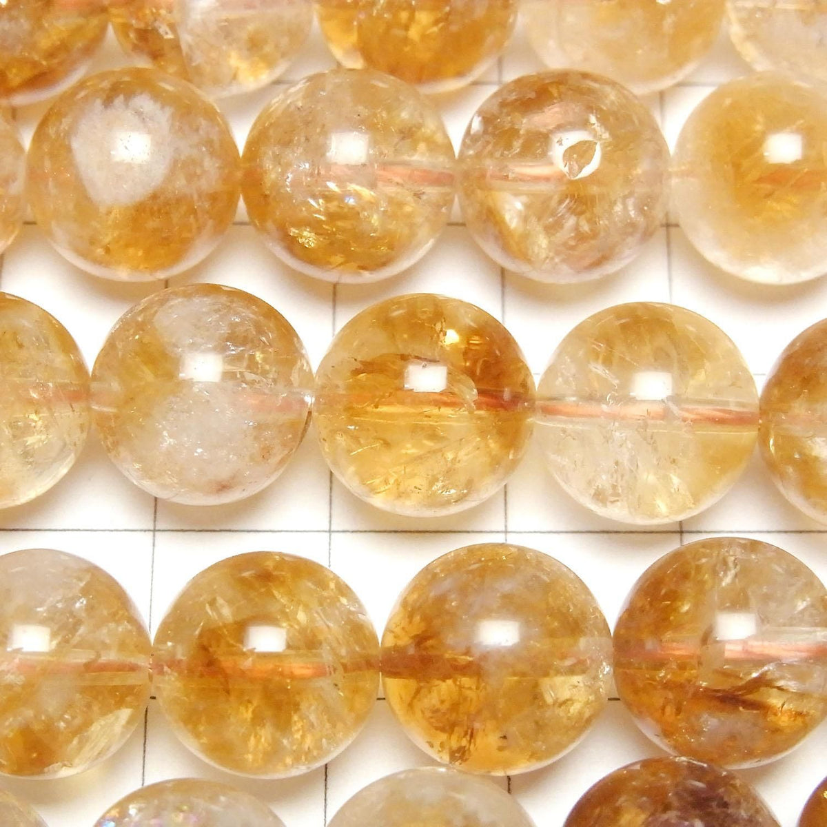 Bi-color Citrine AAA- Round 12mm half or 1strand beads (aprx.15inch/36cm)