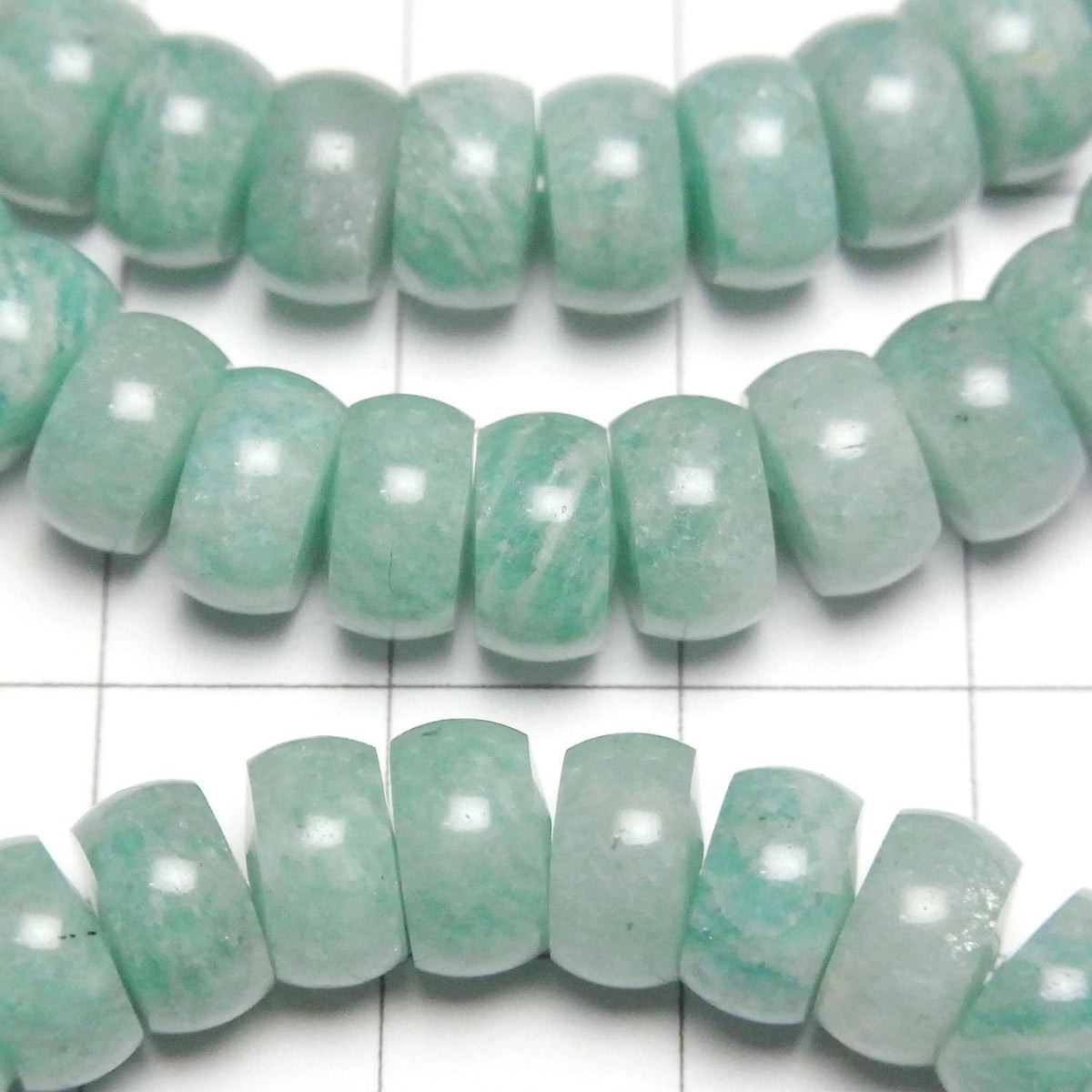 Amazonite AA++ Rondelle 8.5x8.5x4.5mm 1strand beads (Bracelet)