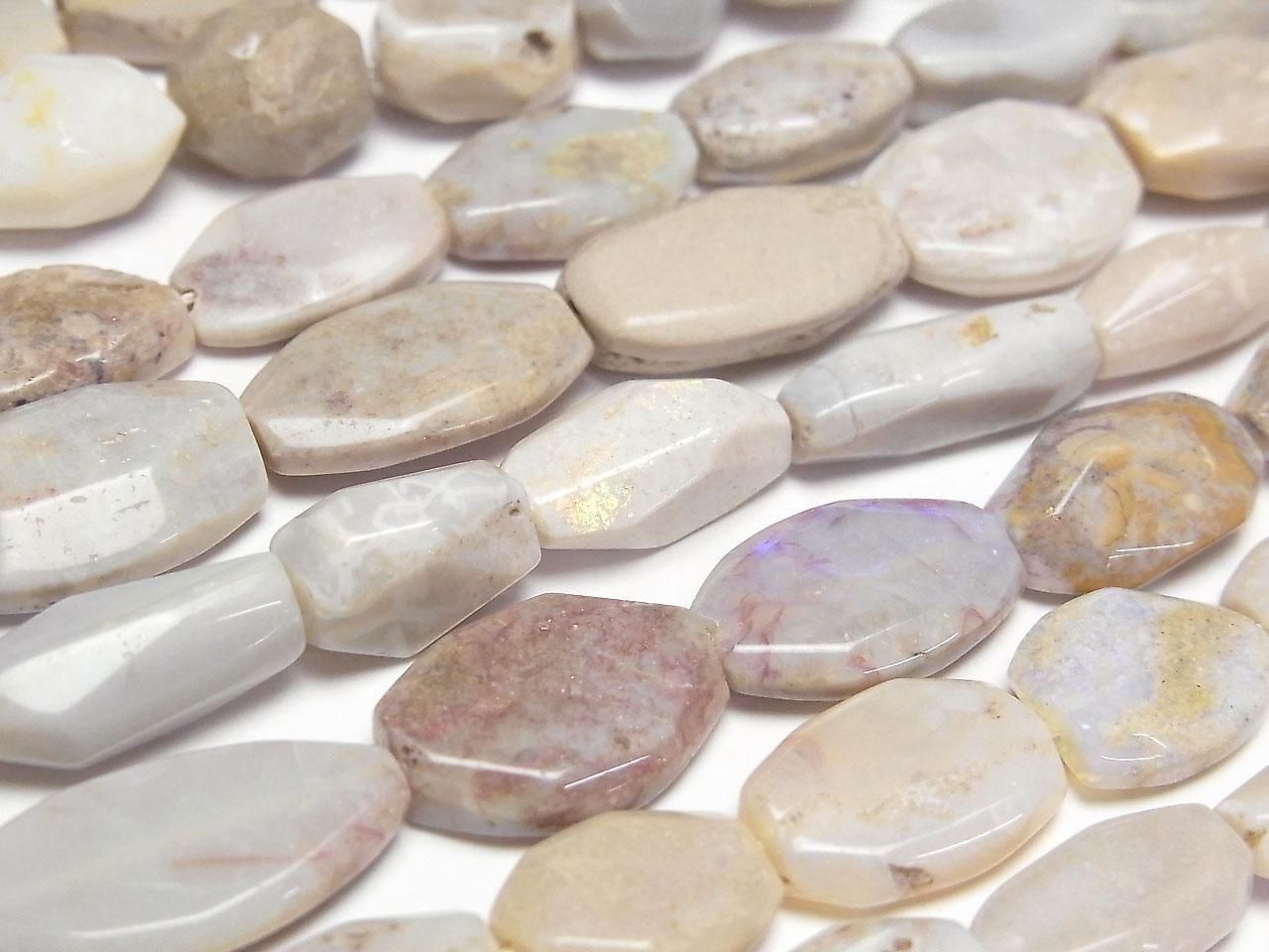 Australian Precious Opal AA Faceted Nugget 1strand beads (approx. 15 inches/37 cm)