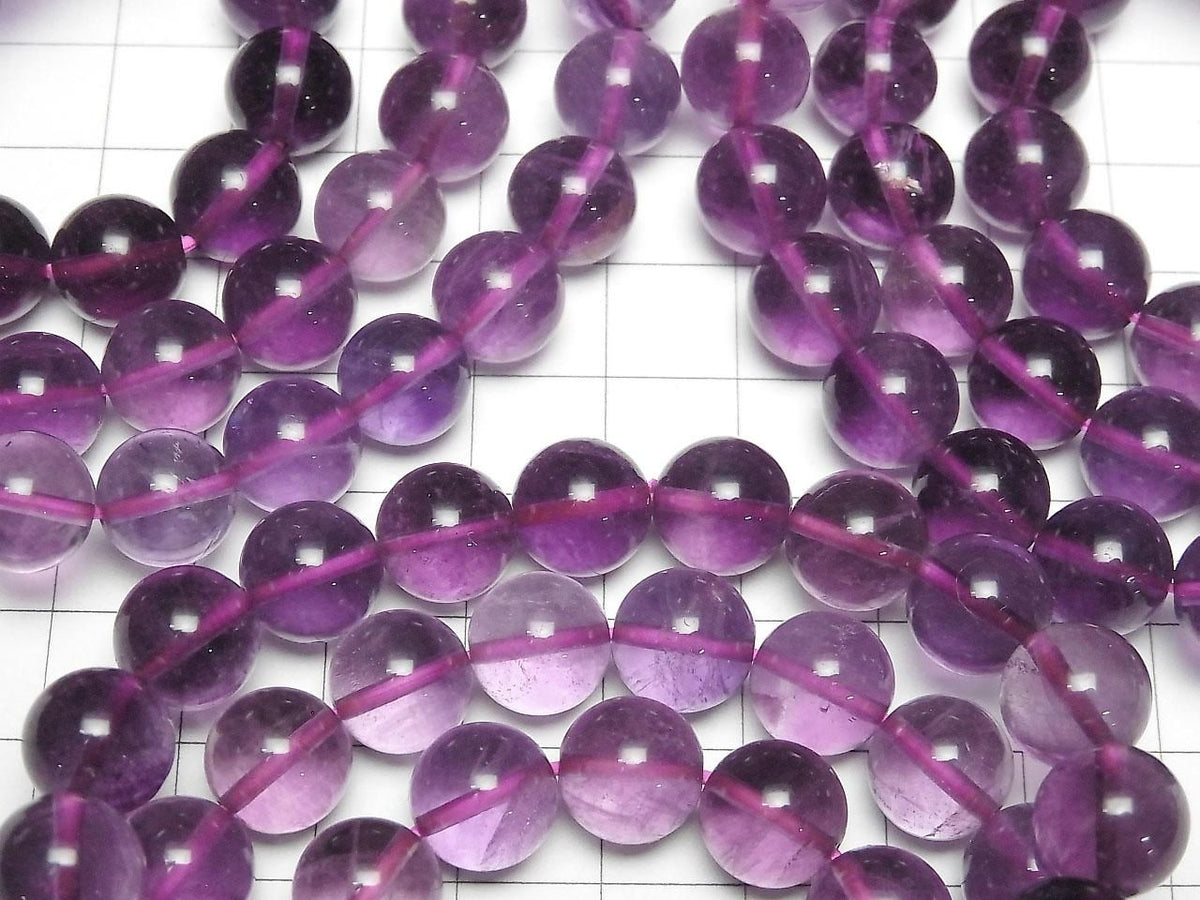 Purple Fluorite AAA Round 10mm 1strand beads (Bracelet)