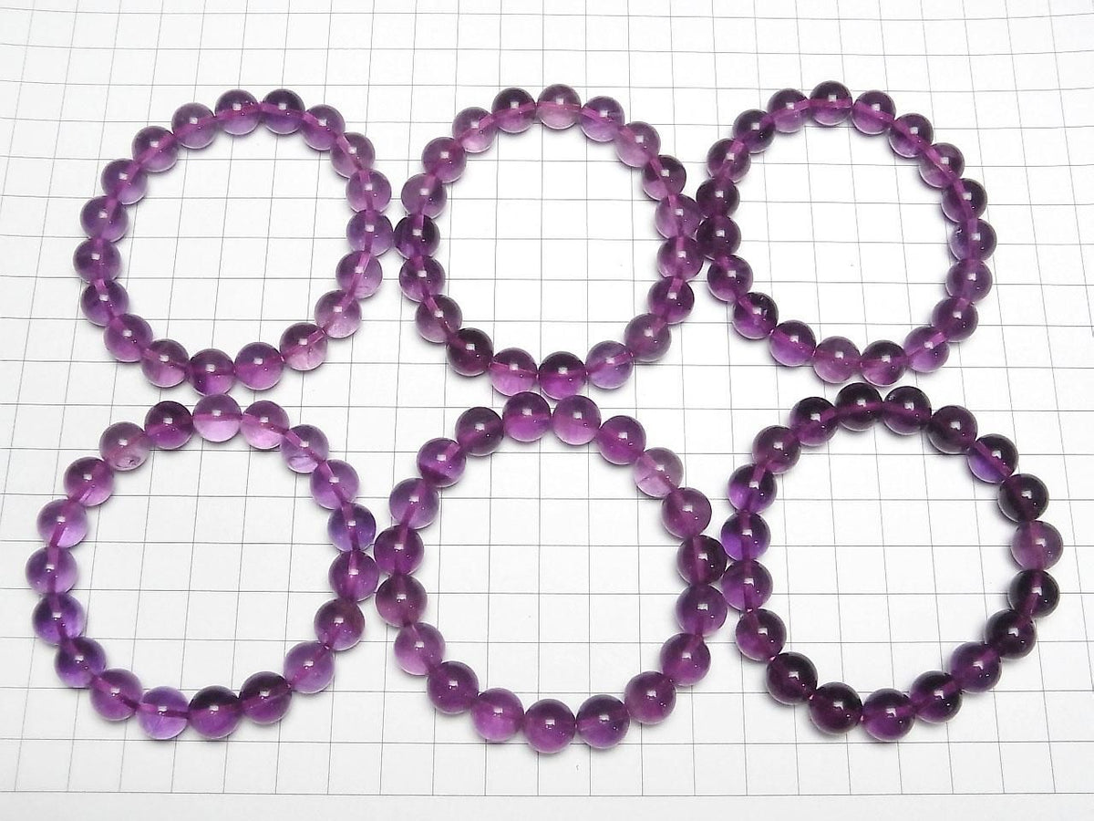 Purple Fluorite AAA Round 10mm 1strand beads (Bracelet)