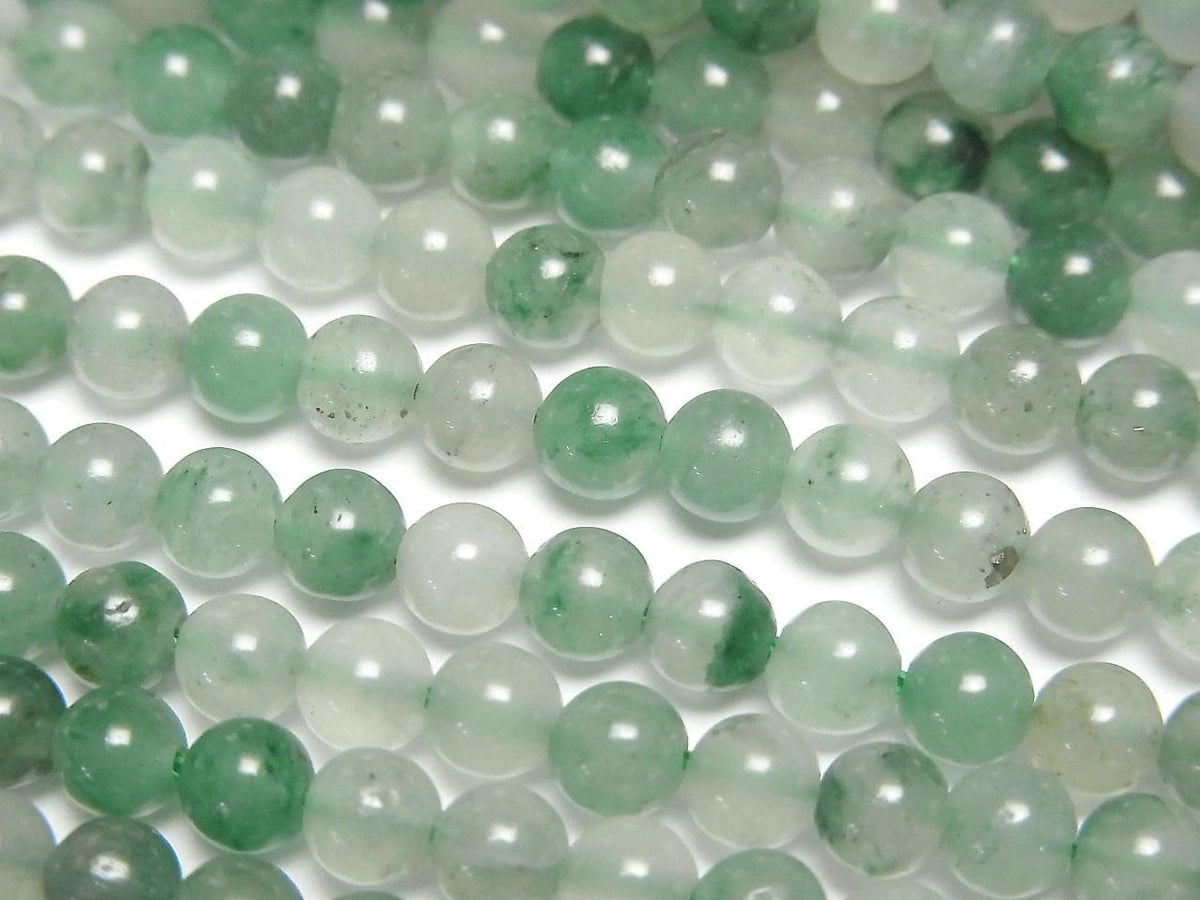 Green Quartz (Verdite) Round 4mm 1strand beads (approx. 15 inches/38 cm)